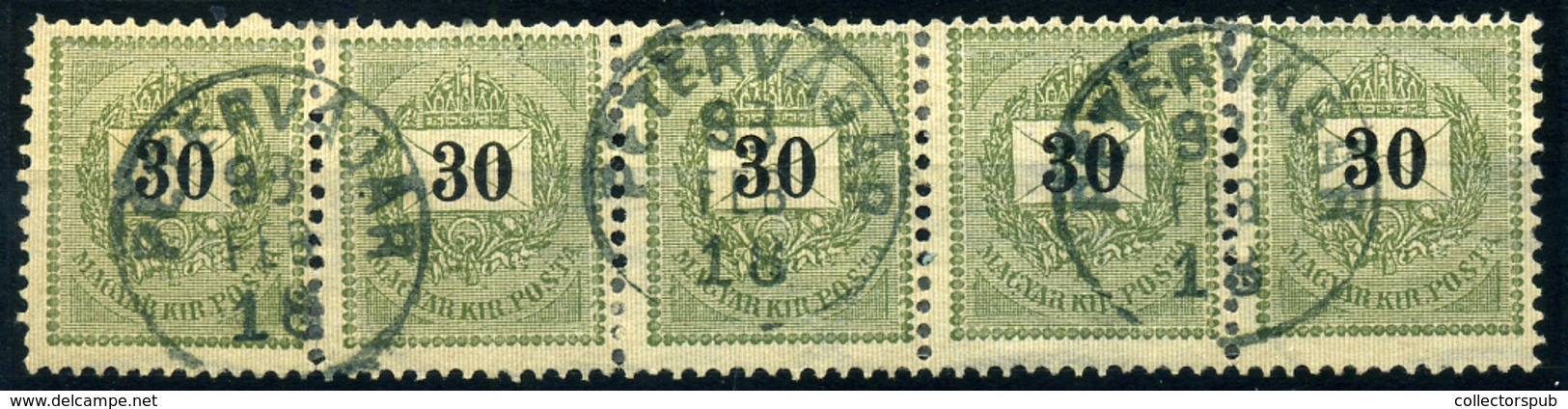 PÉTERVÁSÁR 5*30Kr Csík, Szép Bélyegzés - Used Stamps