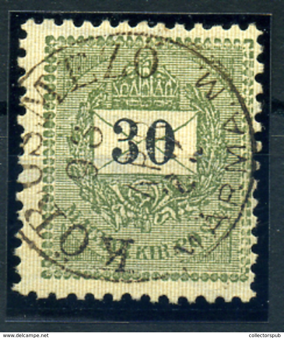 KÖRÖSMEZŐ 30Kr Szép Bélyegzés - Used Stamps