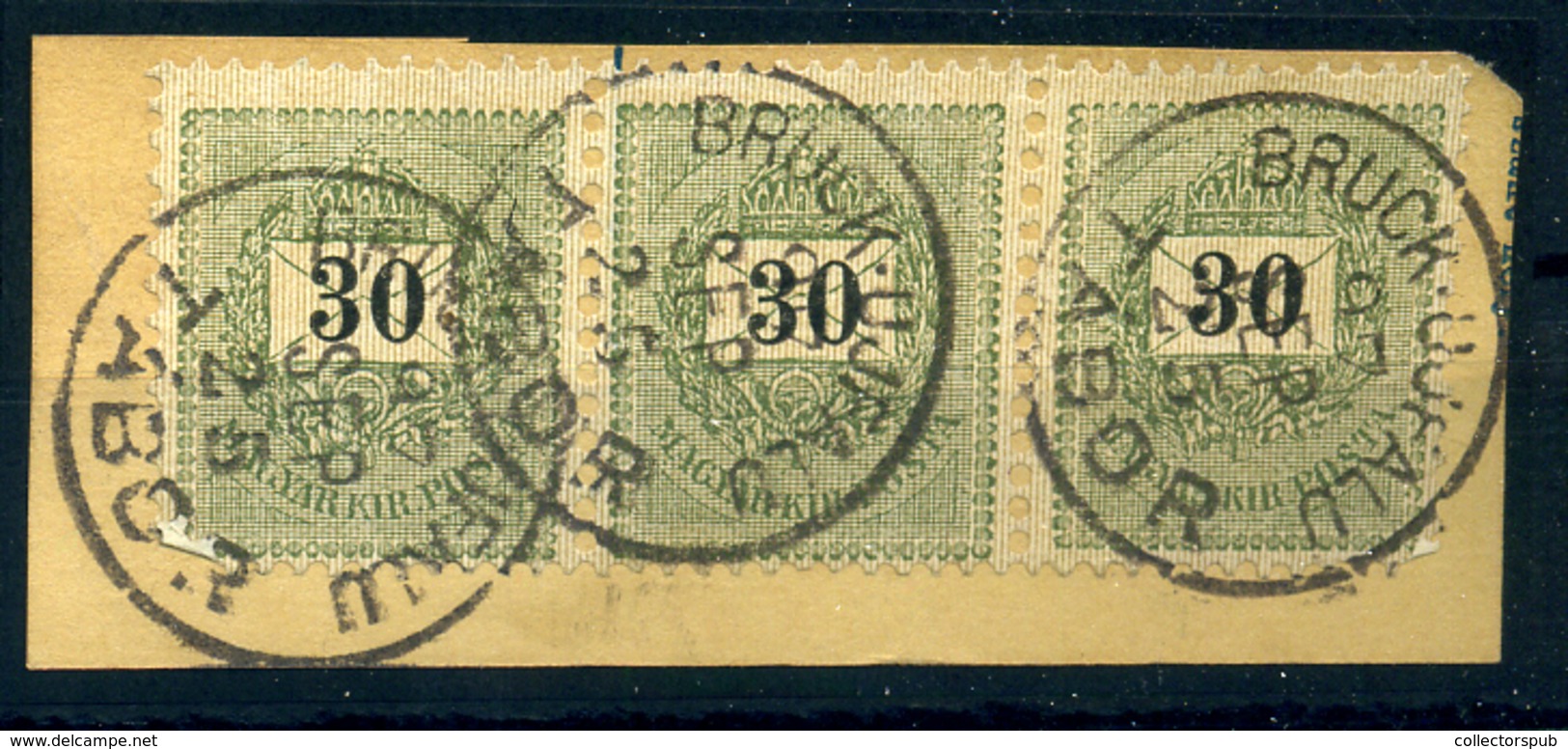 BRUCKUJFALU TÁBOR 3*30Kr, Szép Bélyegzés - Used Stamps