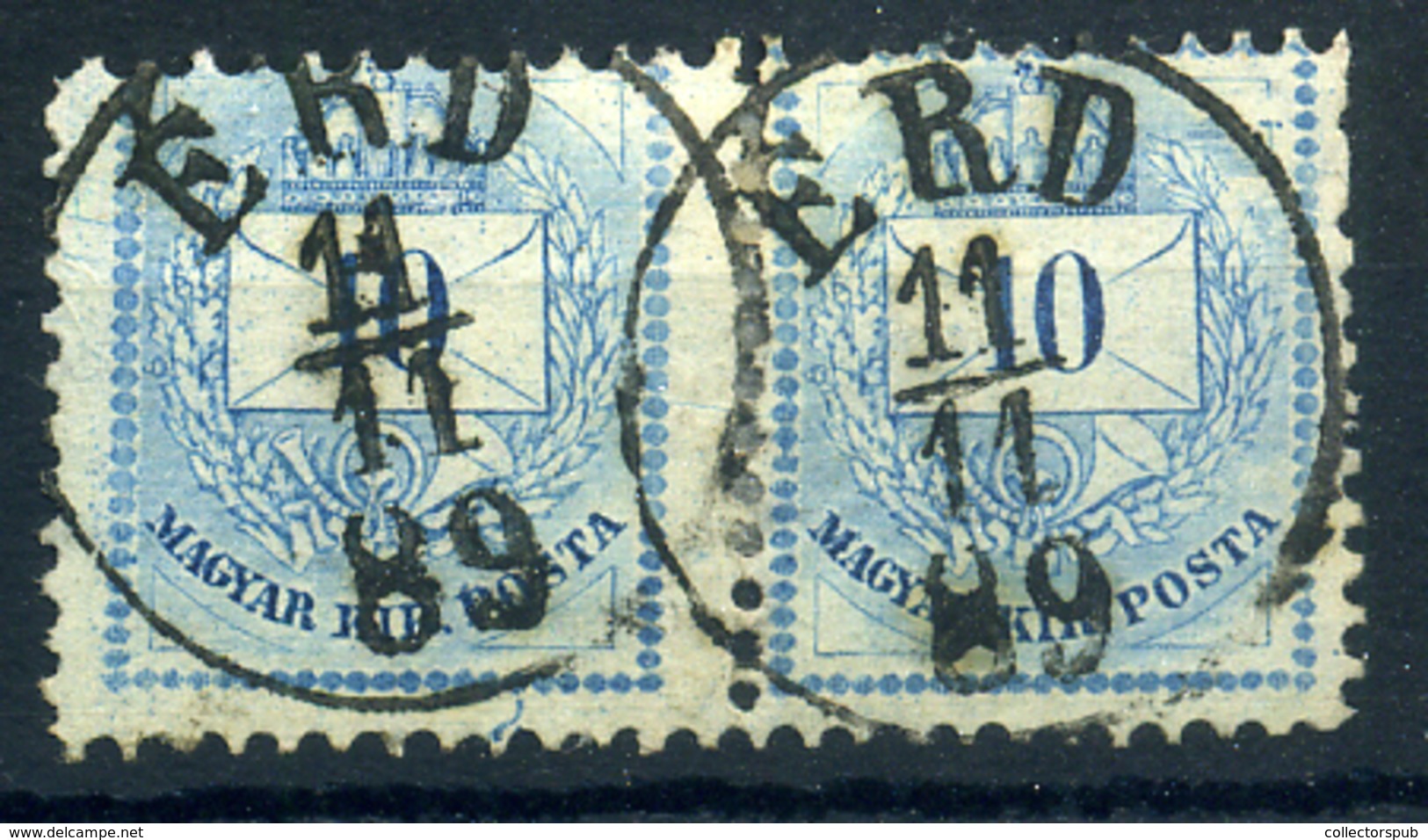 ÉRD 10Kr Pár (érdekes), Szép Bélyegzés - Used Stamps