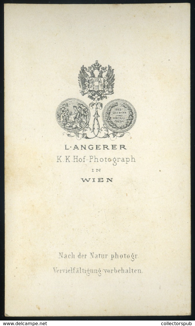 Bécs 1860-65. Ca.. L. Angerer : Katona, Visit Fotó - Andere & Zonder Classificatie