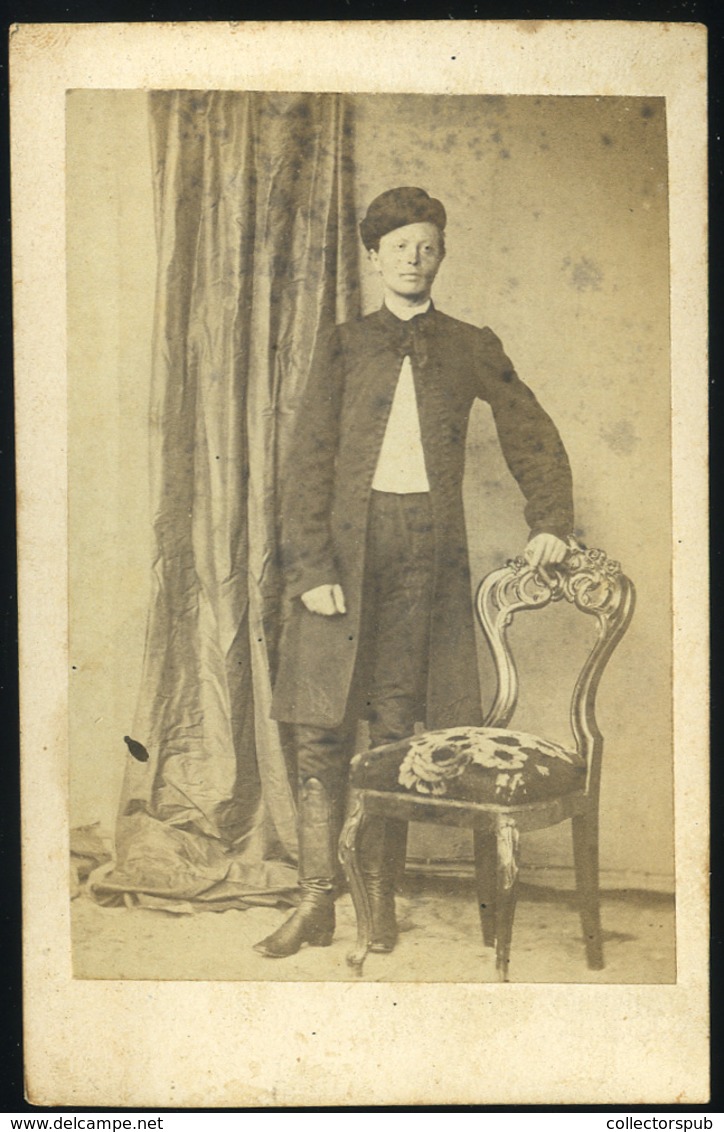 1860-65. Ca.. Ismeretlen Férfi, Visit Fotó - Autres & Non Classés