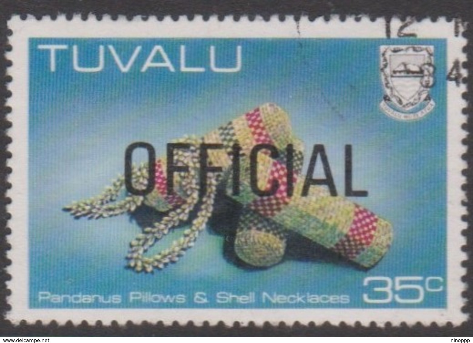 Tuvalu SG O 26 1983 OFFICIAL,35c Pandanus Pillows, Overprinted Official, Used - Tuvalu