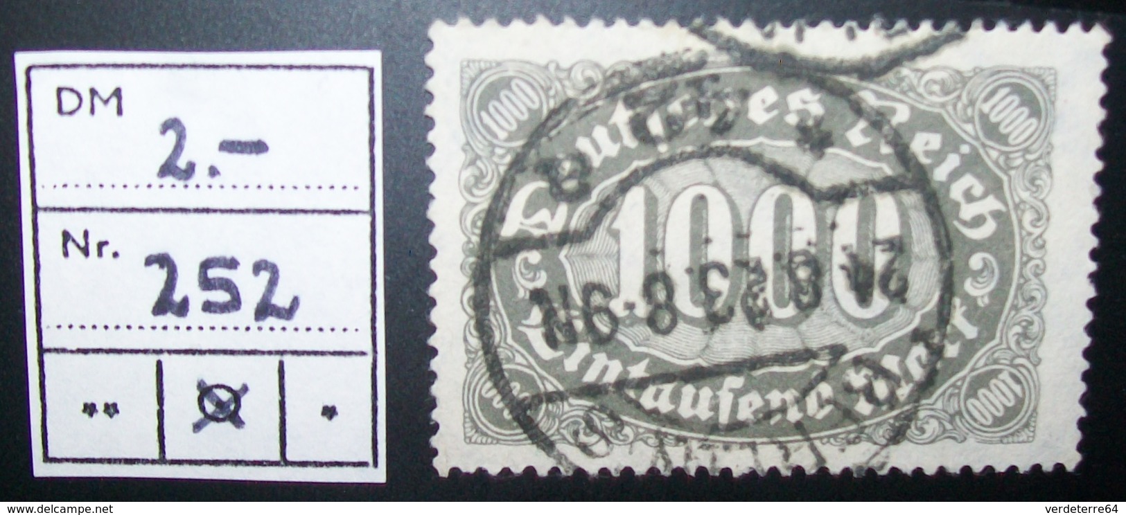 N°701E BRIEFMARKE DEUTSCHES REICH GESTEMPELT GEPRUFT - Used Stamps