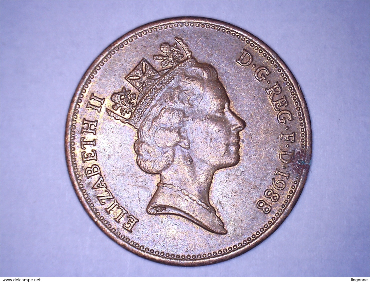 Monnaie, Grande-Bretagne, Elizabeth II, 2 Pence, 1988 - 2 Pence & 2 New Pence
