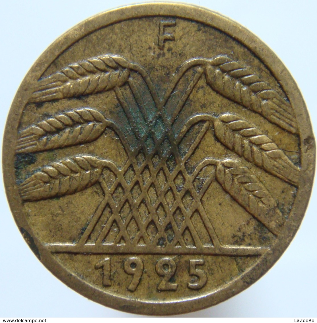 LaZooRo: Germany 5 Pfennig 1925 F XF - 5 Rentenpfennig & 5 Reichspfennig