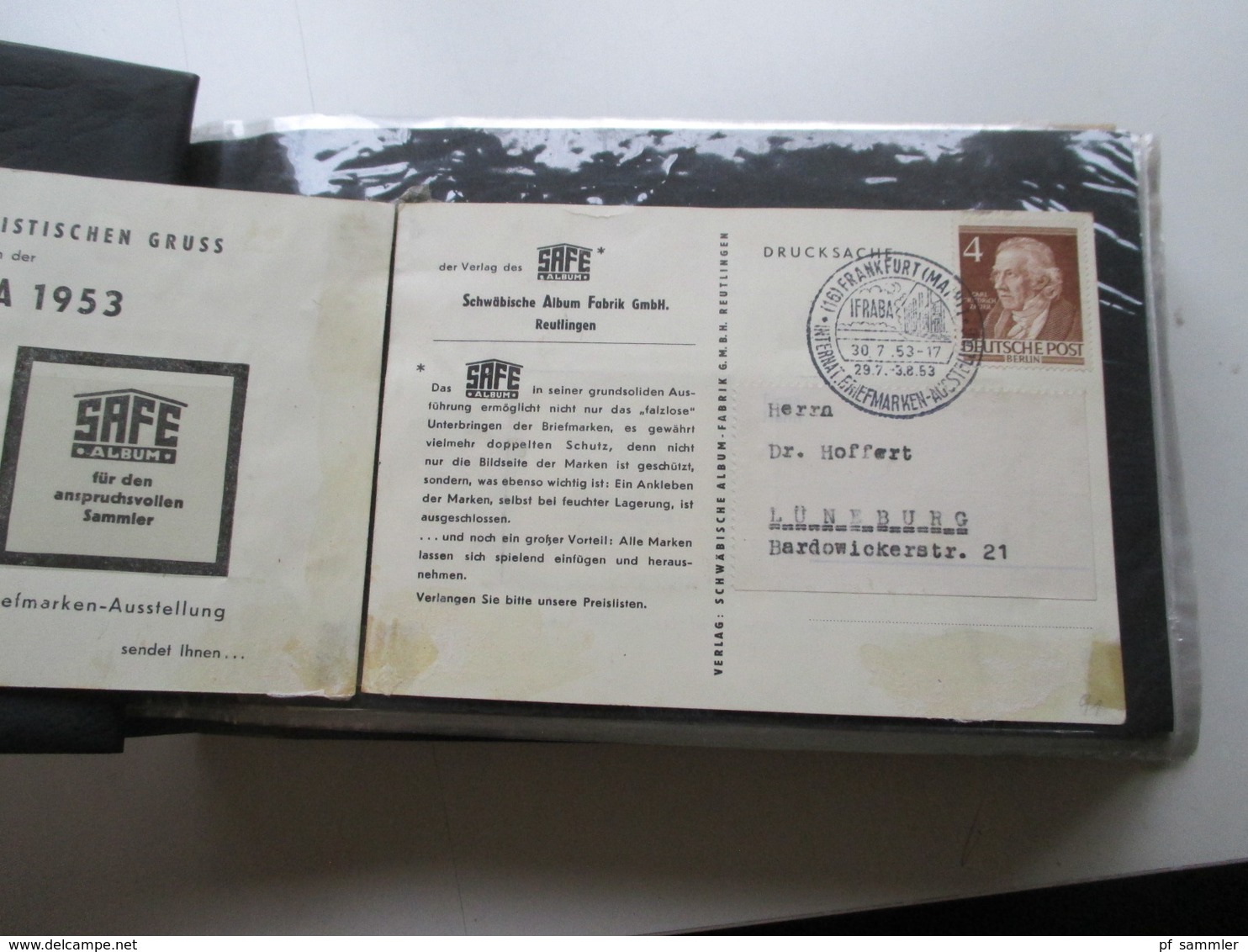 Berlin Belegealbum 100 Stk. 1949 - 90 Einige Einschreiben Und Auch Luftpost Bedarf Und Sammlerbelege. Stöberposten! - Collections (en Albums)
