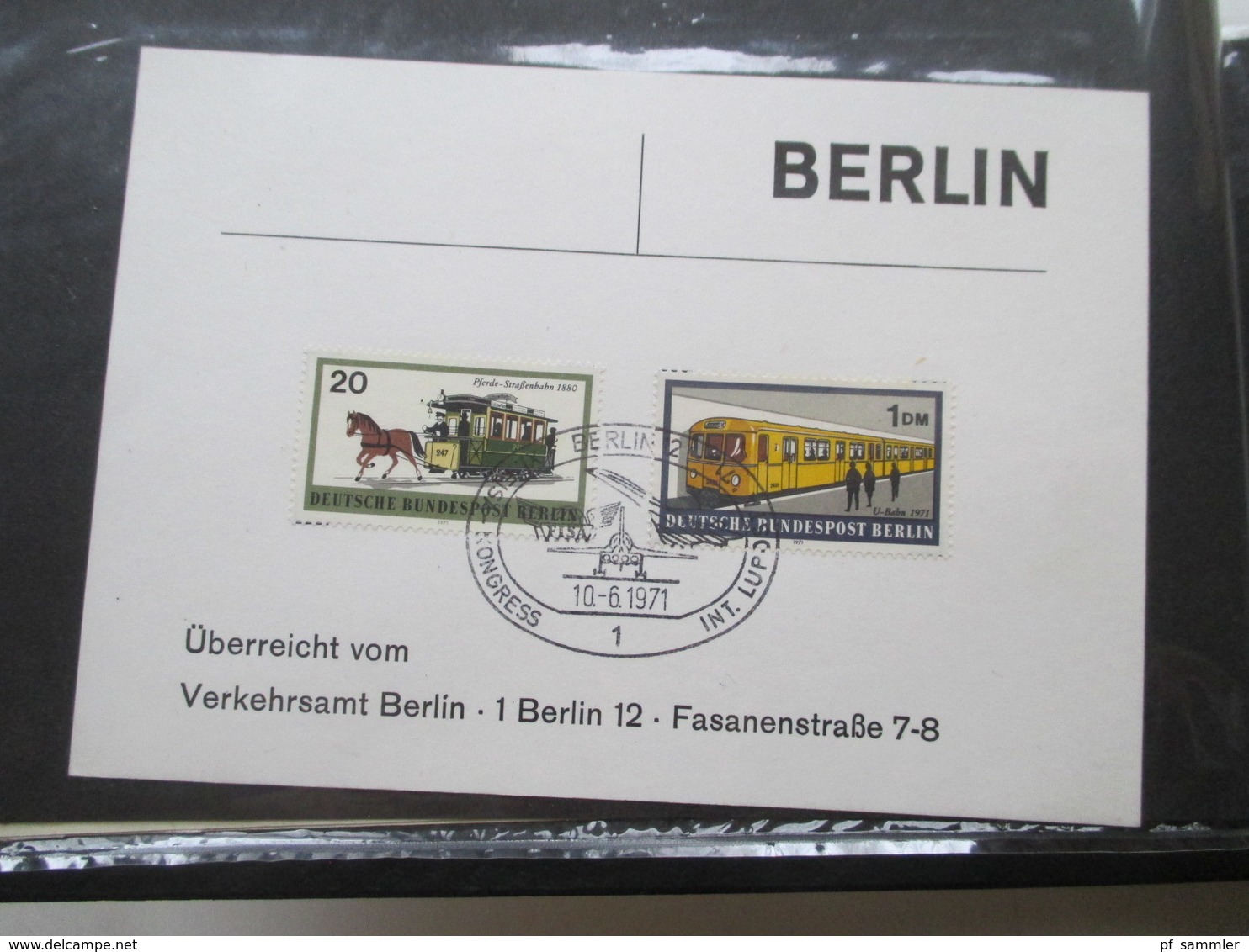 Berlin Belegealbum 100 Stk. 1949 - 90 Einige Einschreiben Und Auch Luftpost Bedarf Und Sammlerbelege. Stöberposten! - Collections (en Albums)