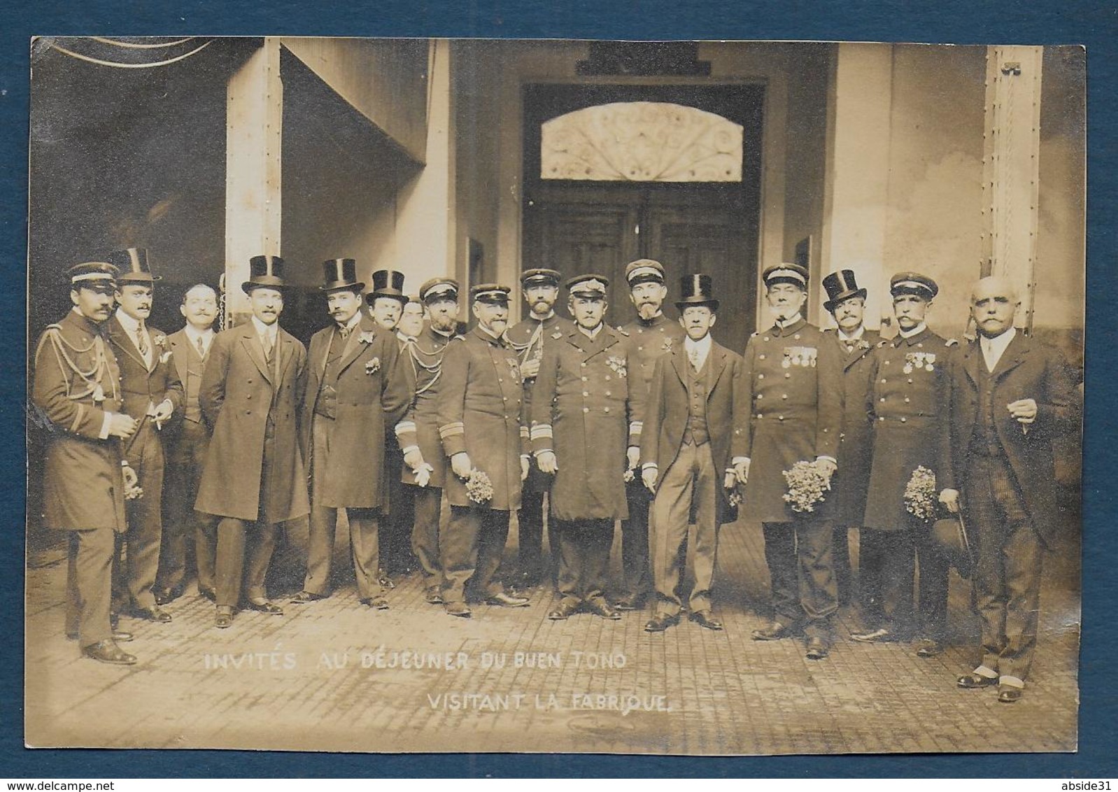 Photo ( 153 Mm X 103 Mm ) Invités Au Déjeuner Du BUEN TONO Visitant La Fabrique ( De Cigares ) - Autres & Non Classés