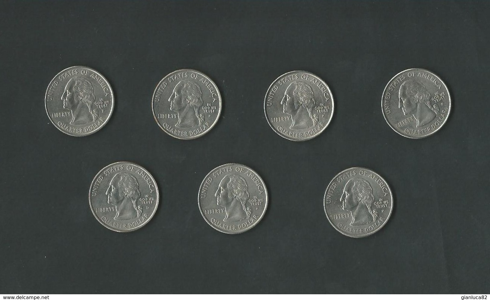 N.7 Monete Quarters Dollar Differenti United States Of America Anno 1999-2004 –(59) - Altri – America