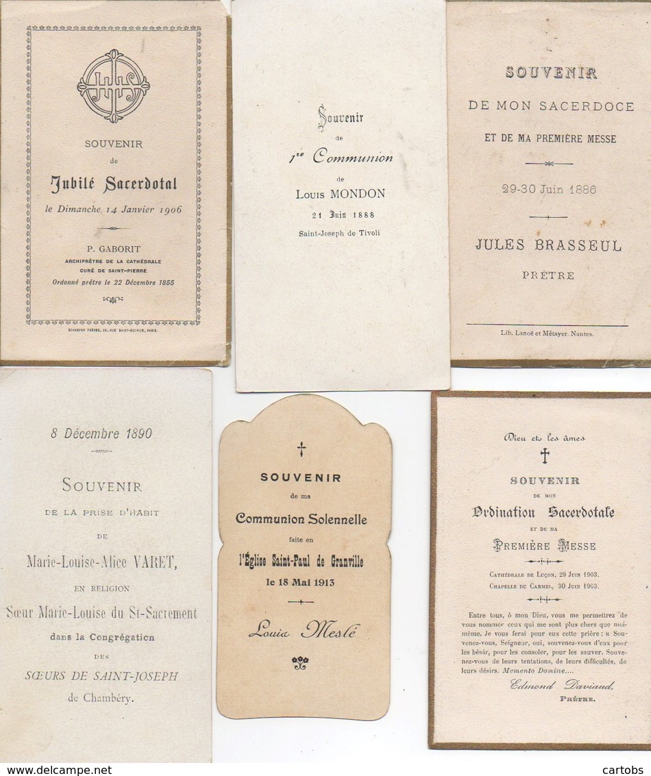 Beau LOT De Plus De 800 Images Religieuses 1880/1980 (1ére Communion, Ordonnation, 1ére Messe , Prières Etc.... - Images Religieuses