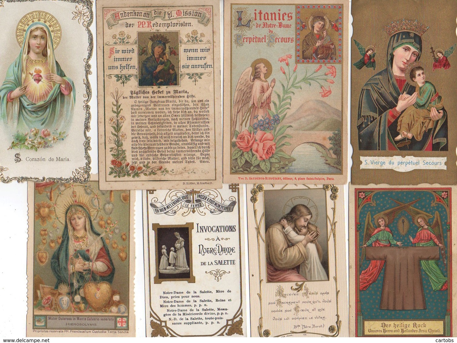 Beau LOT de plus de 800 images Religieuses 1880/1980 (1ére Communion, Ordonnation, 1ére Messe , Prières Etc....