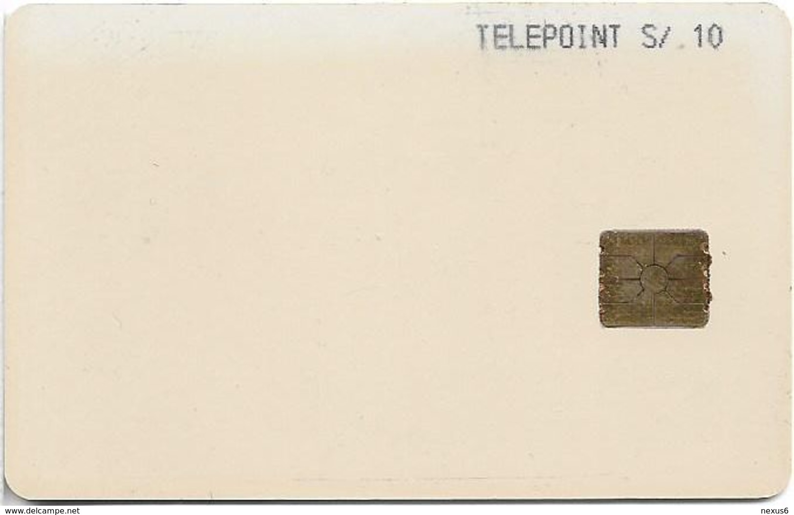 Peru - Telepoint White Prueba Test Card 10Sol, Used (check Photos!) - Perú