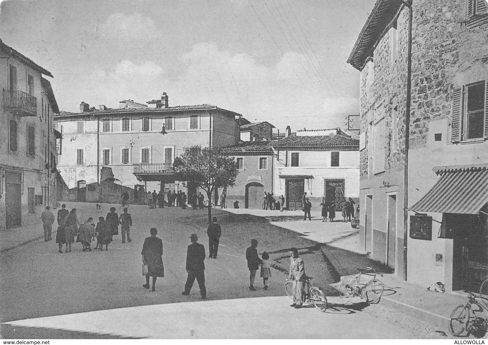 6501 " S. ERACLIO-PIAZZA A. GRAMSCI " ANIMATA - CART. POST. ORIG. SPEDITA 1961 - Foligno
