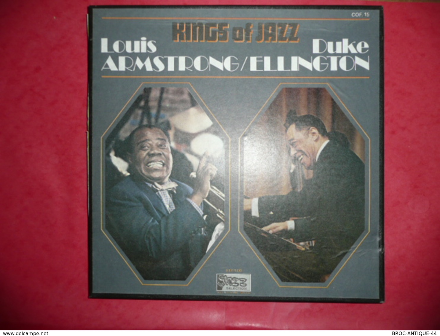 COFFRET DE LOUIS ARMSTRONG & DUKE ELLINGTON - KINGS OF JAZZ 3 LP 27 TITRES - Jazz