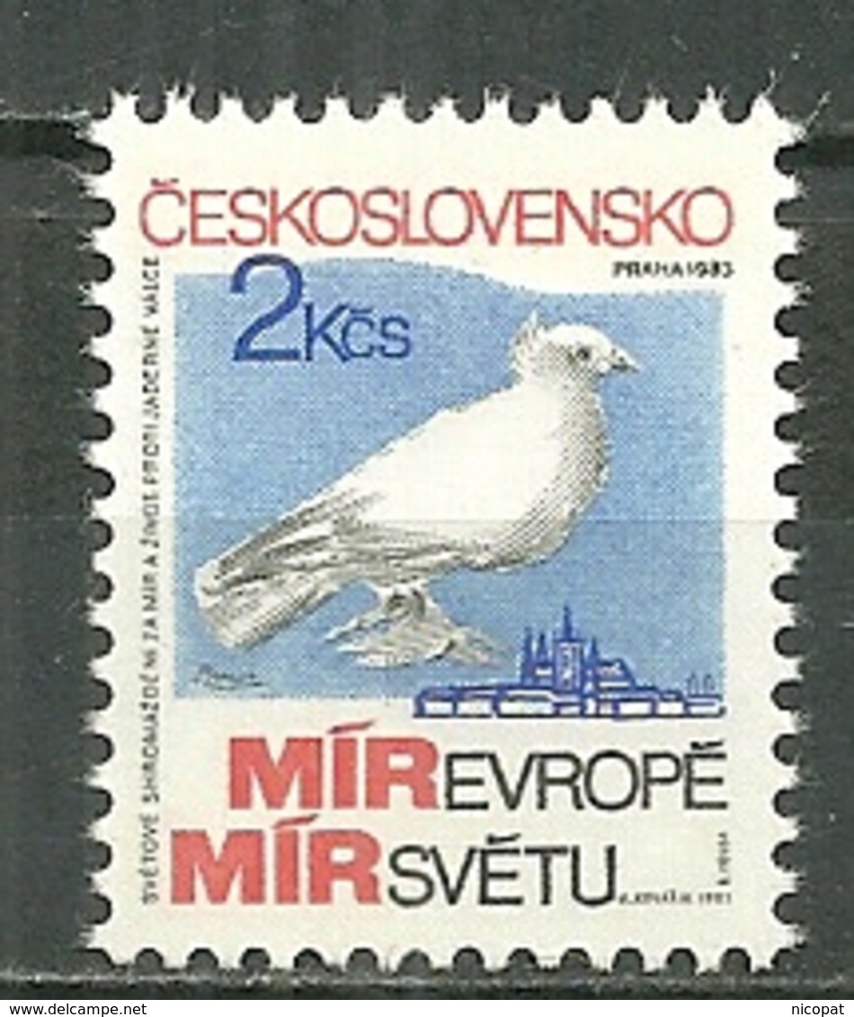 TCHECOSLAVAQUIE MNH ** 2539 Colombe De La Paix - Nuovi