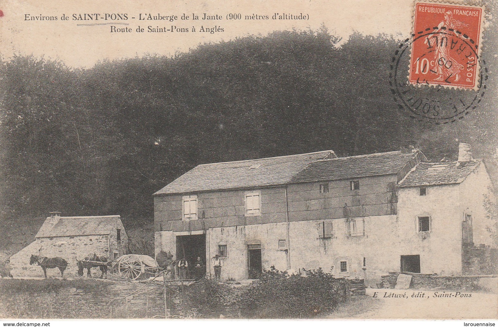 34 - SAINT PONS DE THOMIERES - L' Auberge De La Jante - Route De Saint Pons à Anglès - Saint-Pons-de-Thomières
