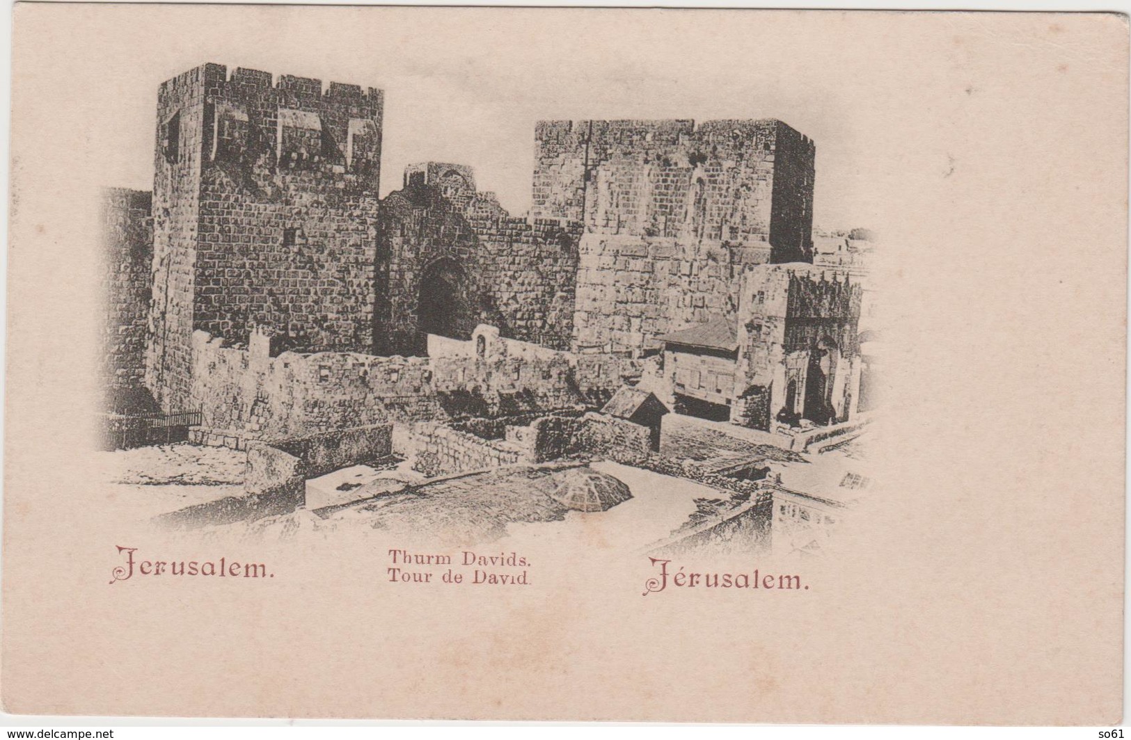 8786.   Israele - Israel - Jerusalem - Thurm Davids - Tour De David - 1900 - FP VF - Italian Stamp - Israele
