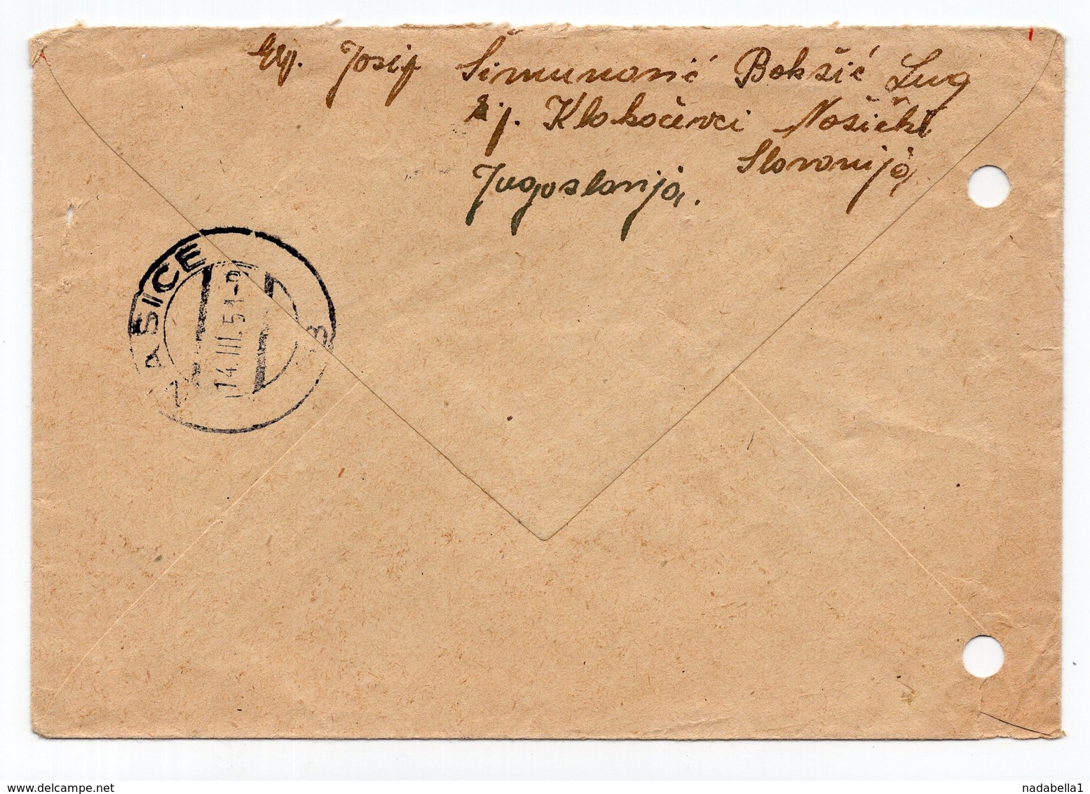 1951 YUGOSLAVIA,CROATIA,KLOKOČEVCI,NAŠICE TO CHICAGO,USA,AIRMAIL,TITO,STATIONERY COVER, USED - Postal Stationery