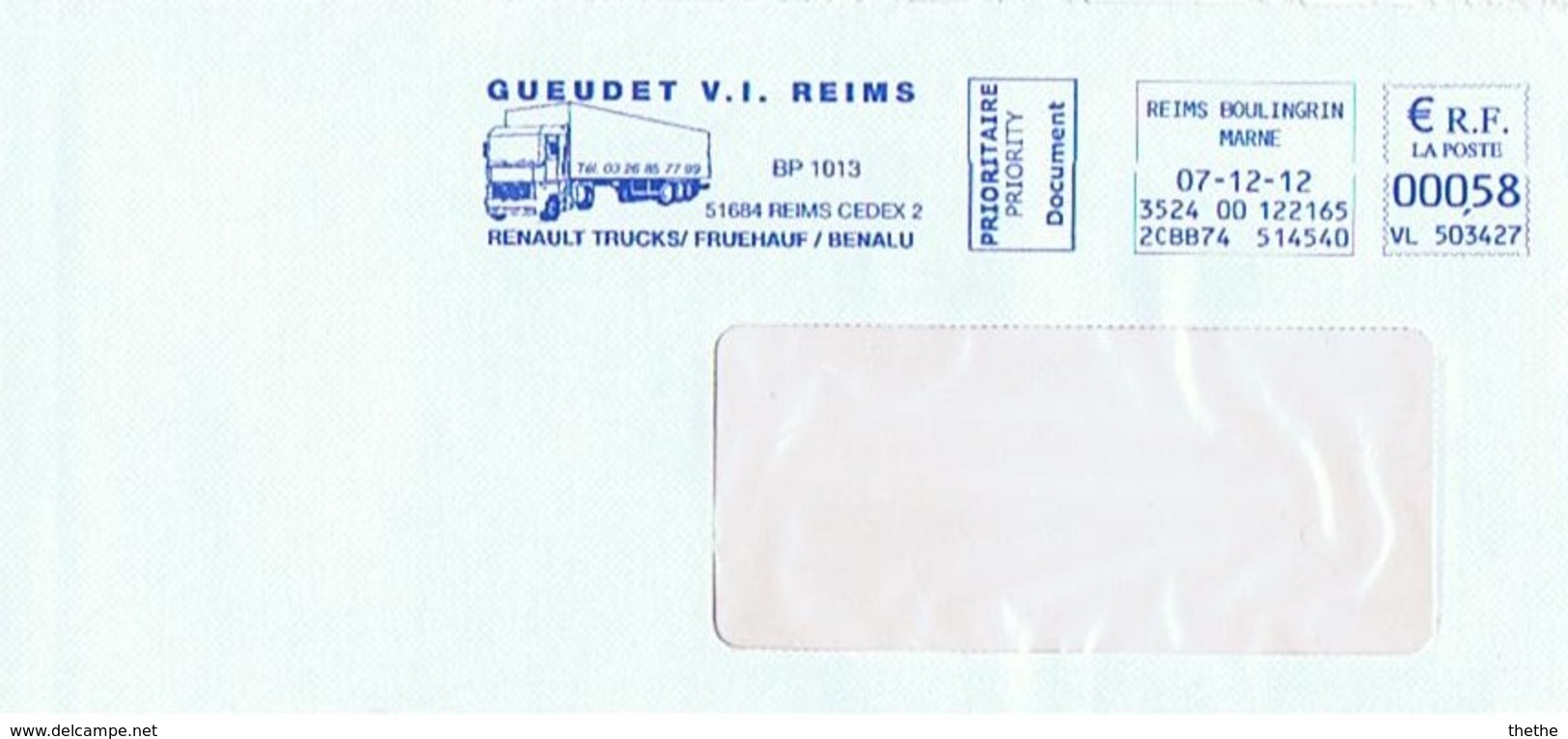 GUEUDET V.I. REIMS - RENAULT TRUCKS/FRUEHAUF/BENALU   -  EMA - Trucks, Vans &  Lorries