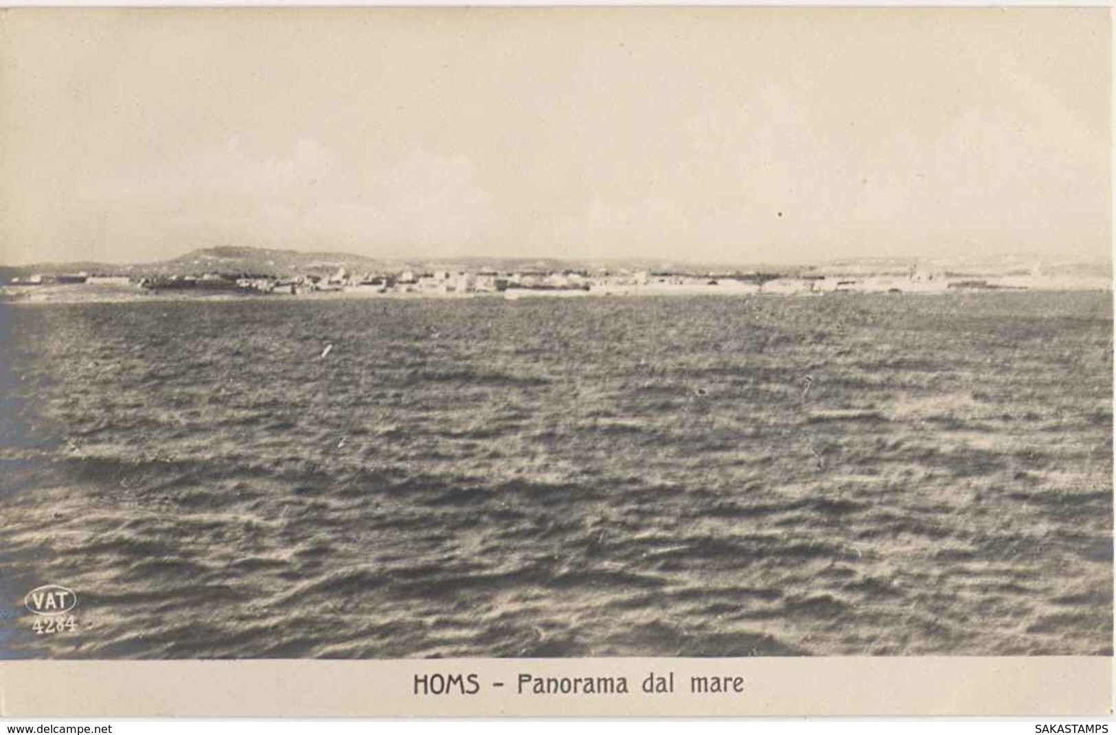 1911/12-"Guerra Italo-Turca,Homs Panorama Dal Mare"assolutamente Perfetta - Altre Guerre