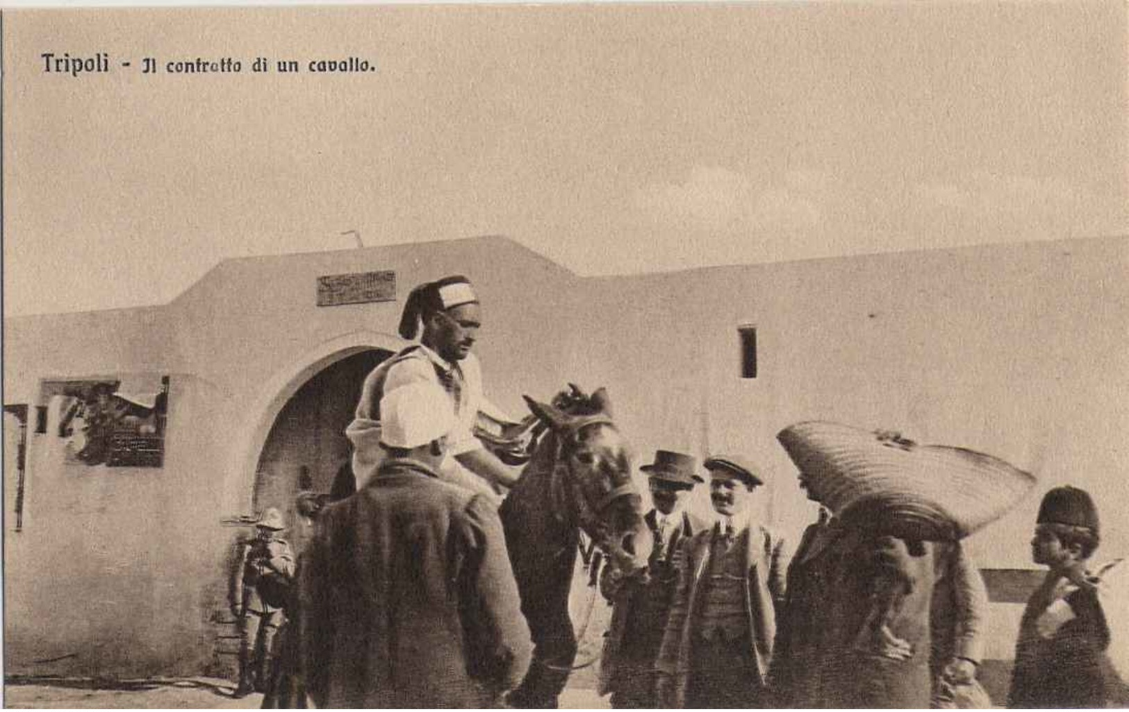 1911/12-"Guerra Italo-Turca,Tripoli-il Contratto Di Un Cavallo"assolutamente Perfetta - Altre Guerre