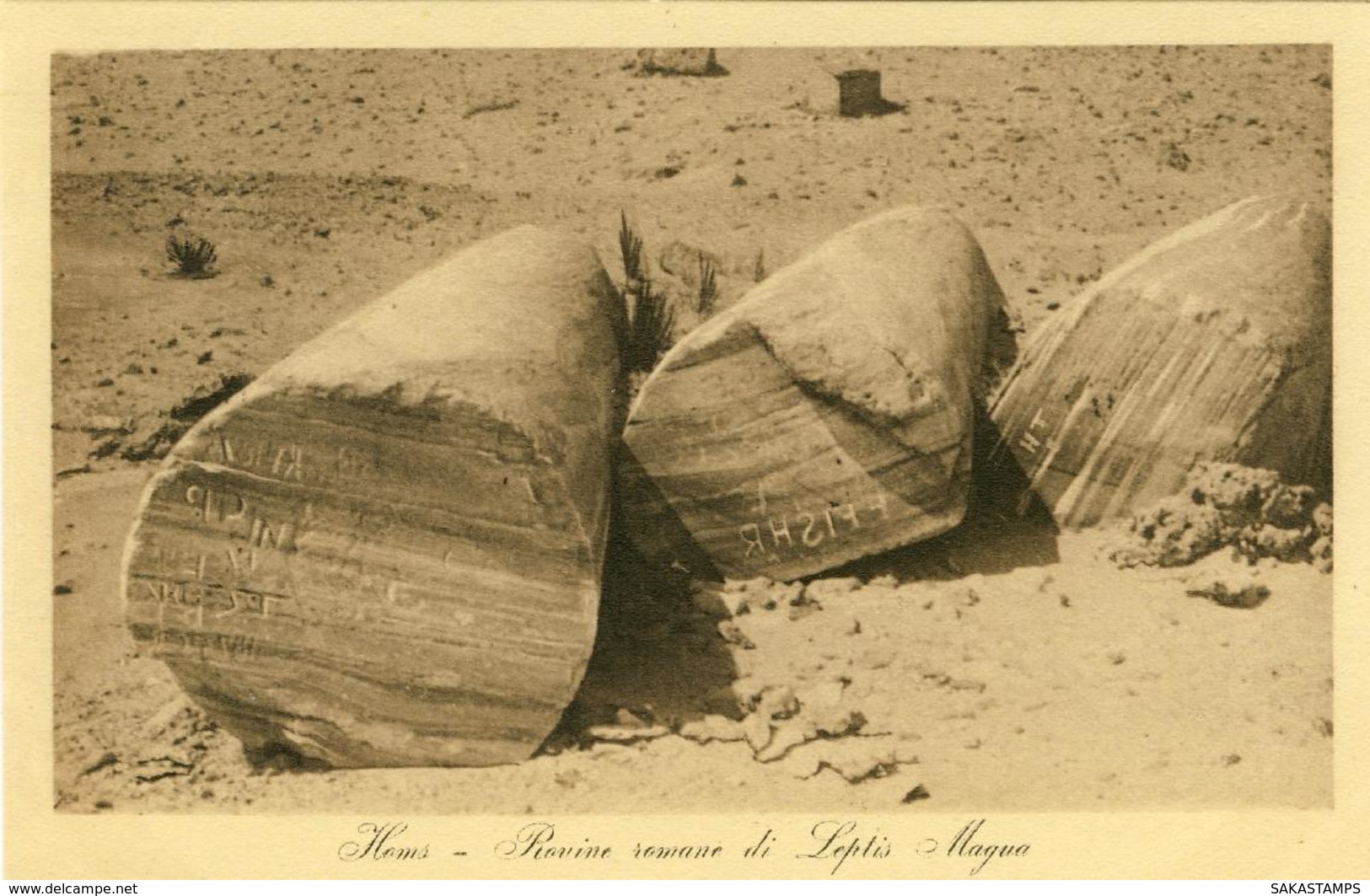 1911/12-"Guerra Italo-Turca,Tripoli-Hems Rovine Romane Di Leptis Magna"assolutamente Perfetta - Guerres - Autres