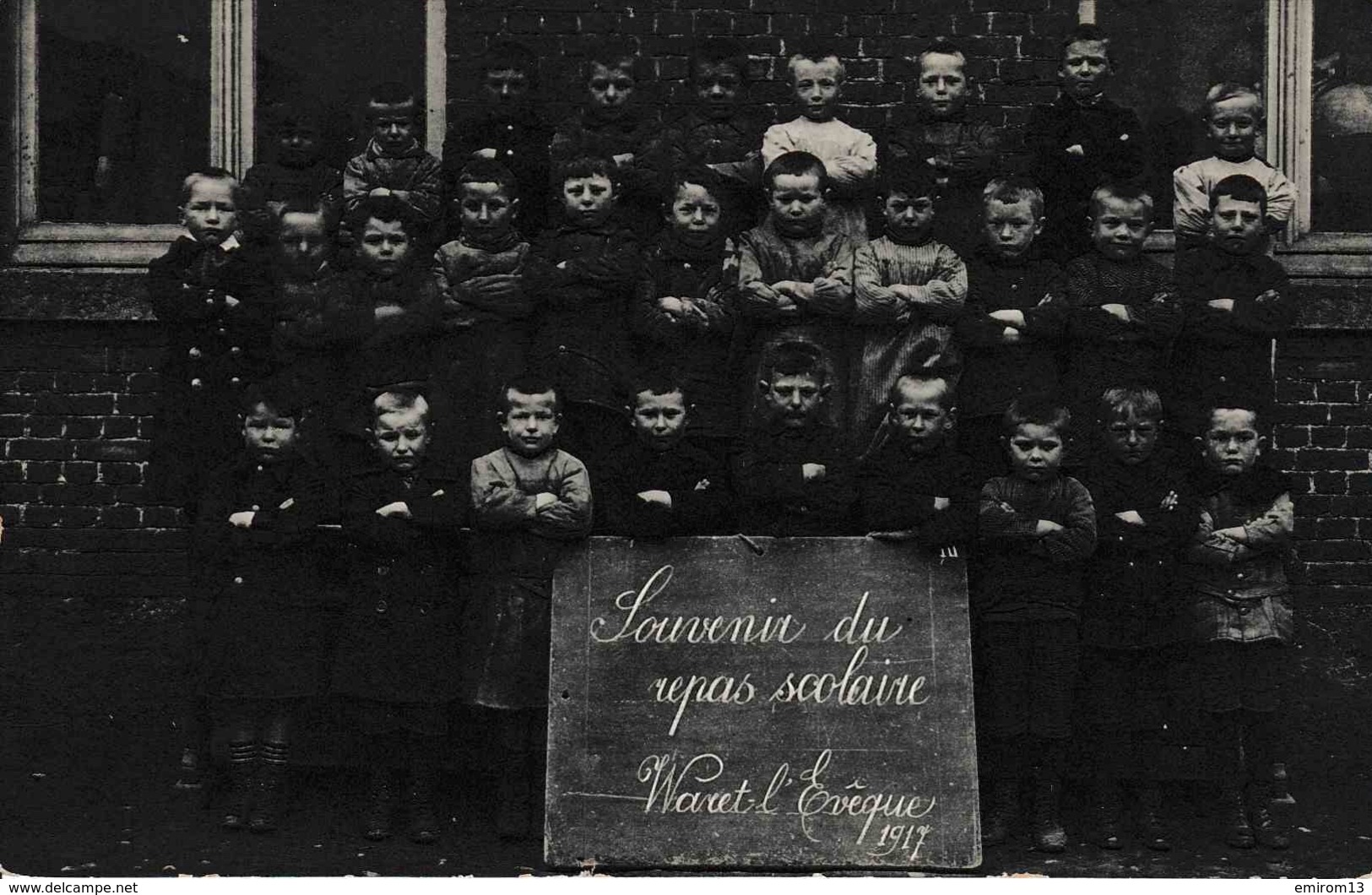 Waret L’évêque 1917 Souvenir Du Repas Scolaire - Héron