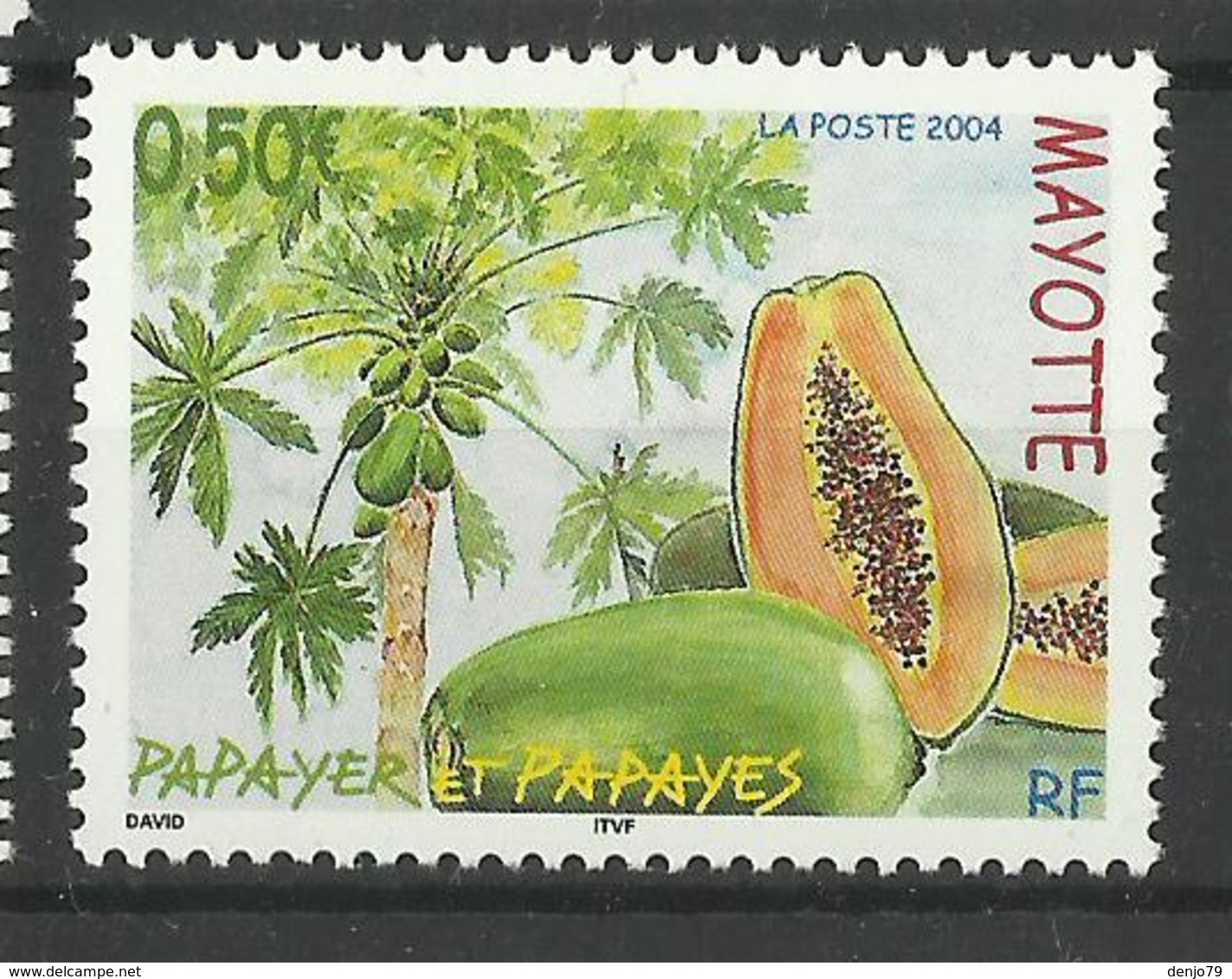 MAYOTTE 2004 PAPAYA PLANT,FRUIT MNH - Nuovi