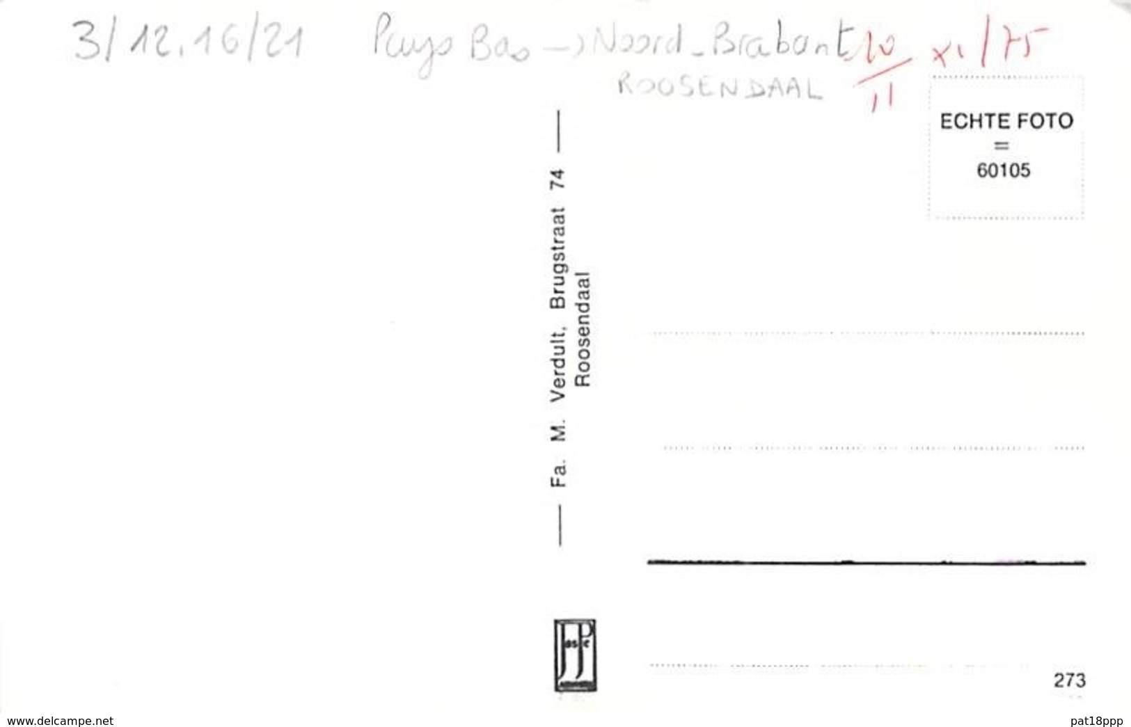 NEDERLAND Netherlands ( Noord Brabant ) ROOSENDAAL St Janskerk Met Oud-Raadhuis CPSM PF Holland Pays-Bas Hollande - Roosendaal