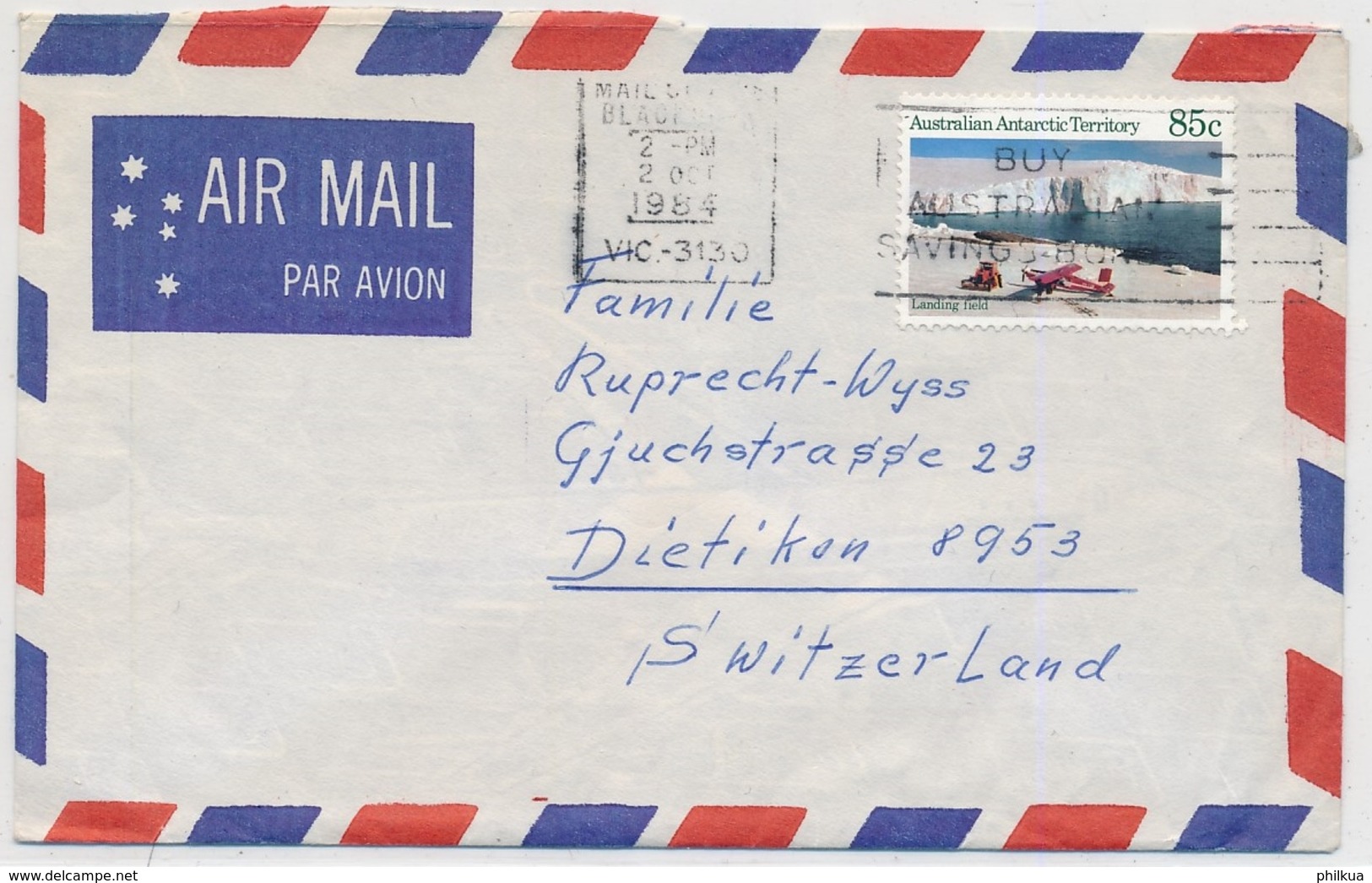 Australien - Brief Gelaufen In Die Schweiz - Lettres & Documents