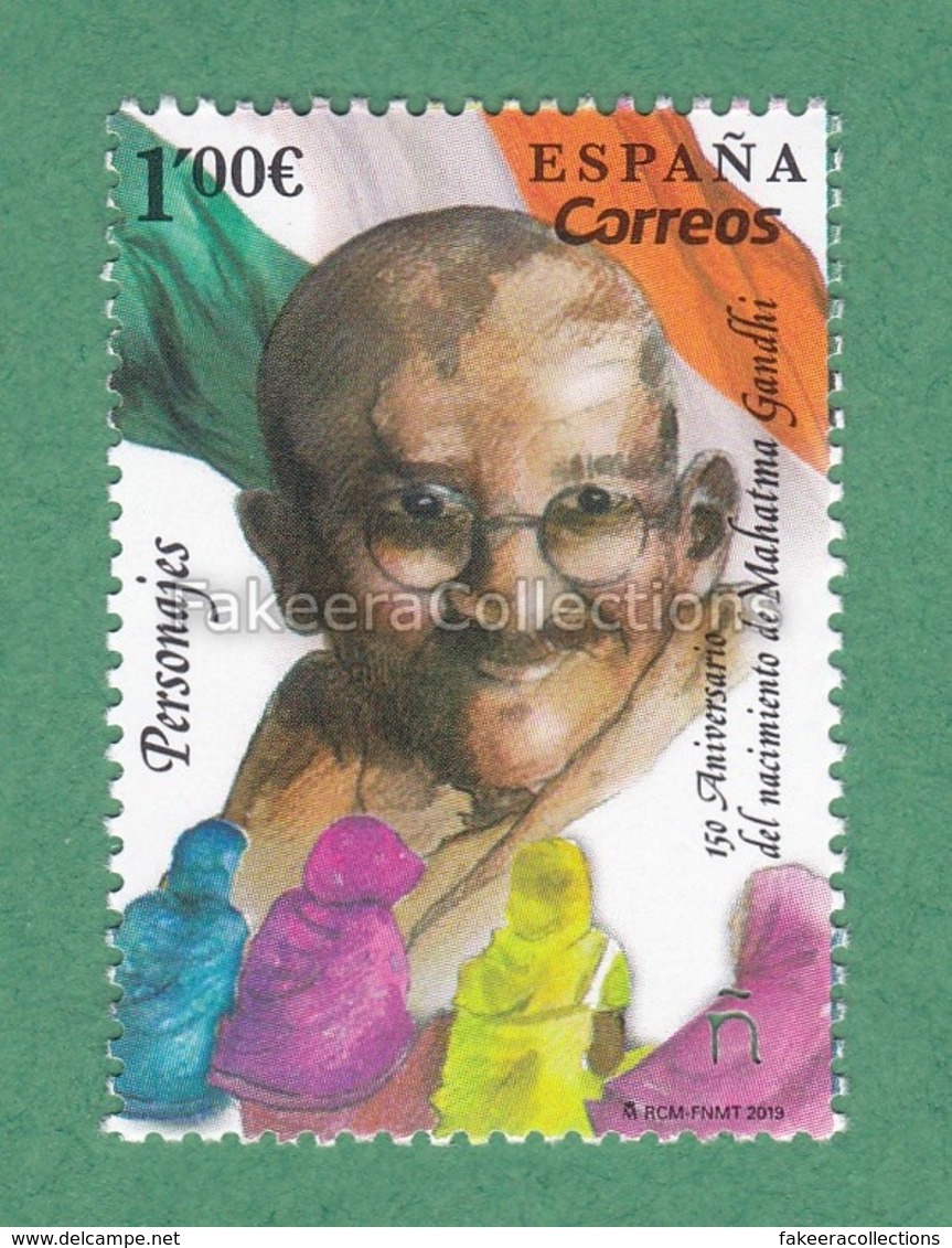 2019 SPAIN Espagne - Mahatma Gandhi 150th Birth Anniversary 1v MNH - As Scan - Mahatma Gandhi