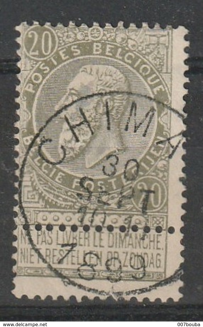 COB N° 59 Oblitération CHIMAY 1899 - 1893-1900 Fine Barbe