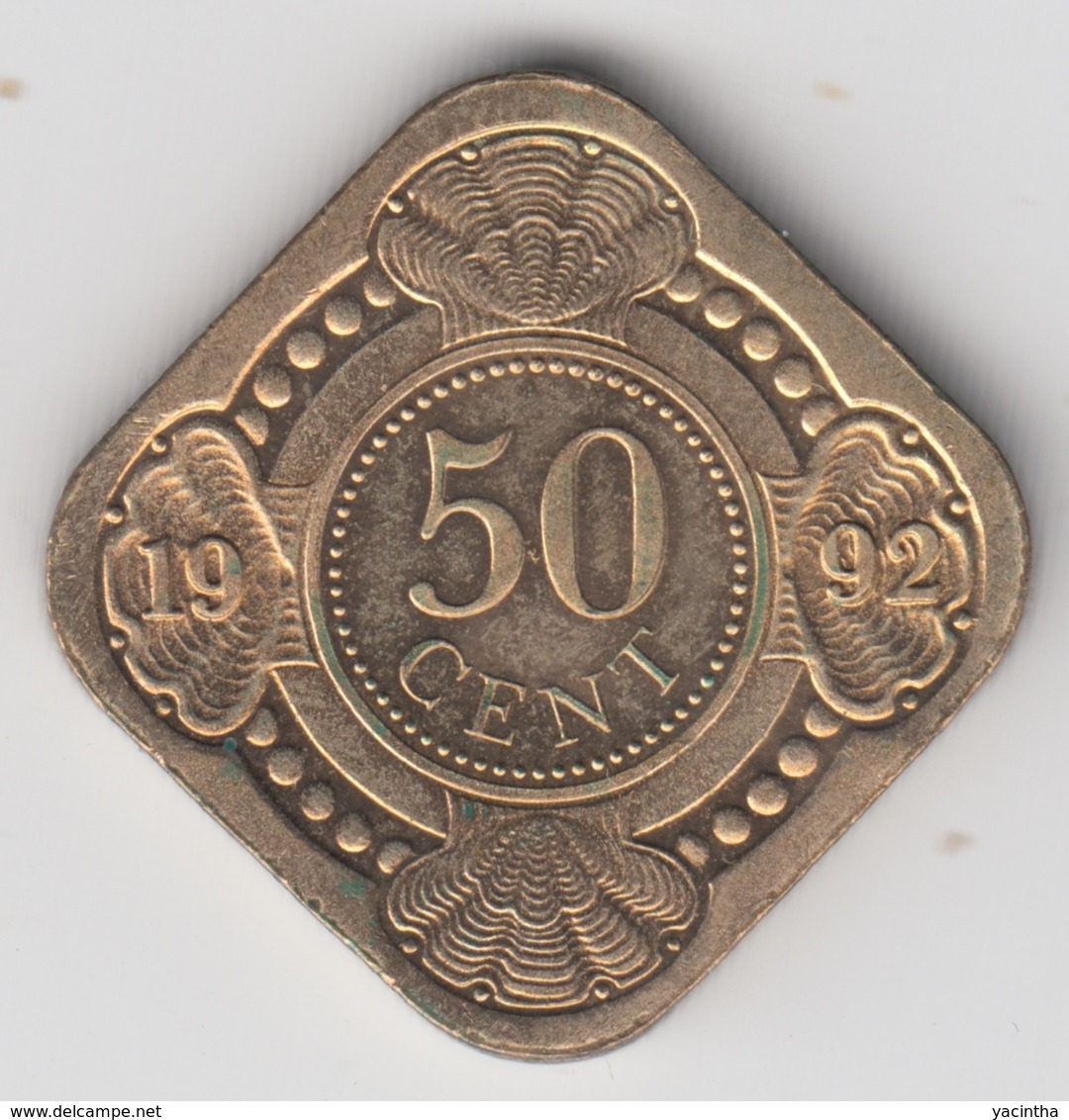 @Y@    Nederlandse Antillen   50  Cent  1992 ( 4706 ) - Nederlandse Antillen