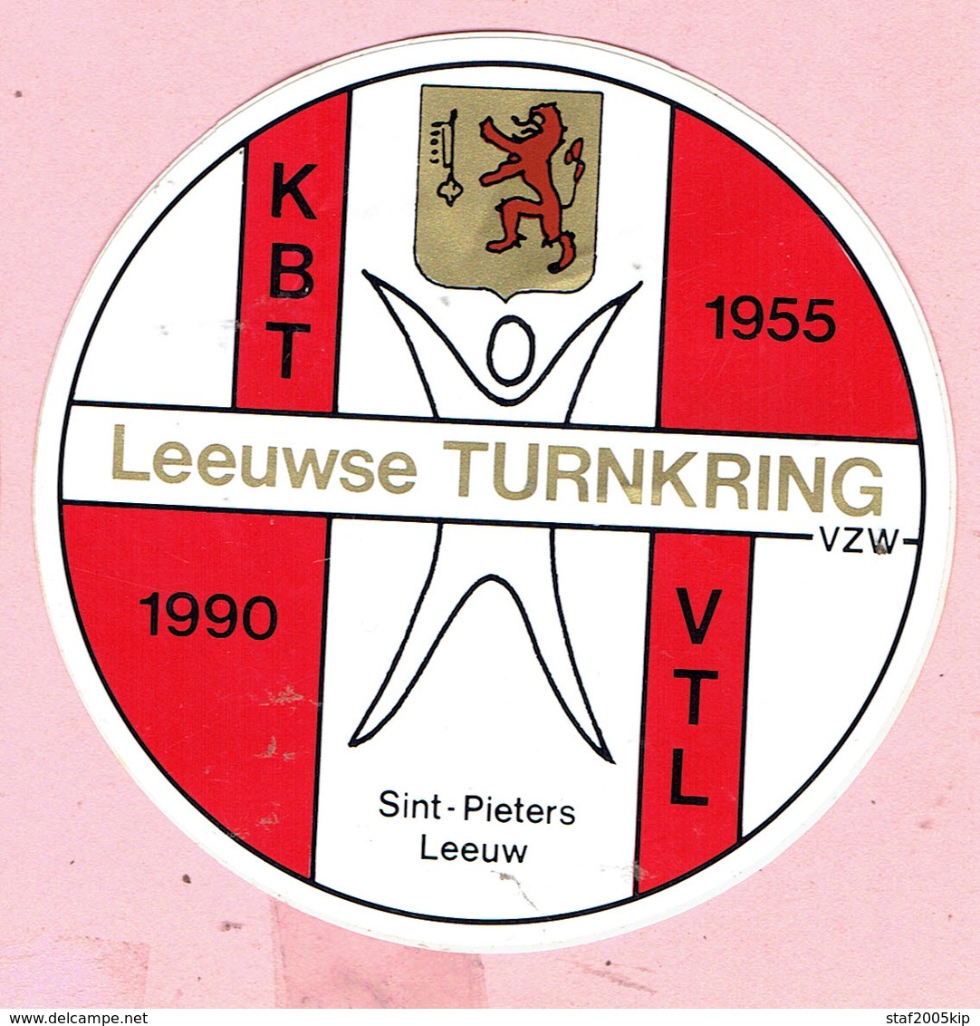 Sticker -  Leeuwse Turnkring 1955 1990 - Sint Pieters Leeuw - Autocollants