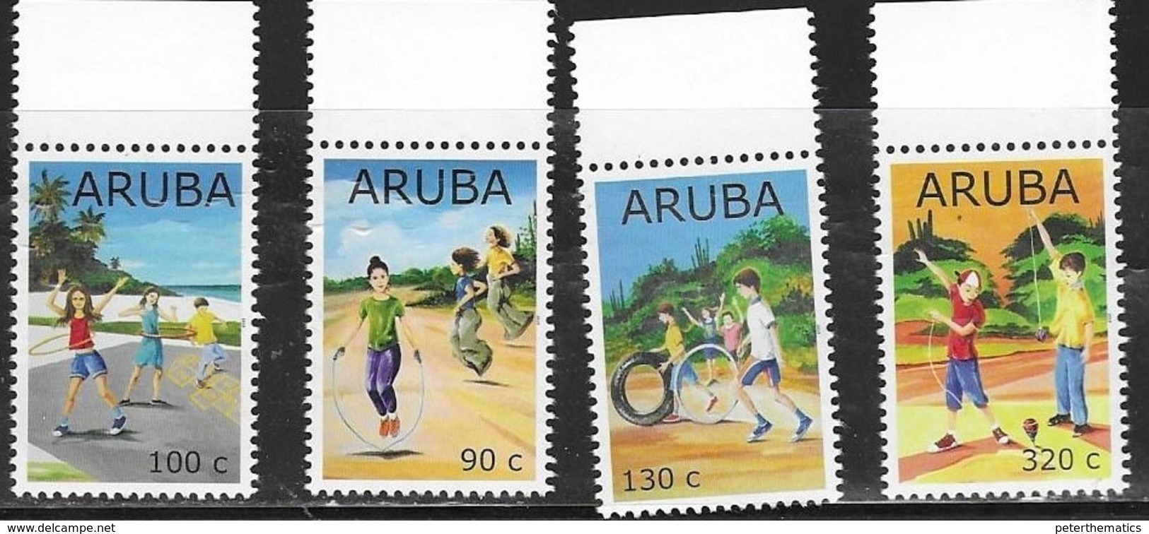 ARUBA, 2019, MNH, CHILDREN, GAMES, 4v - Other & Unclassified