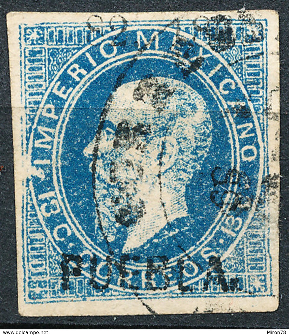 Stamp Mixico 1866 13c Used Lo6 - Mexique