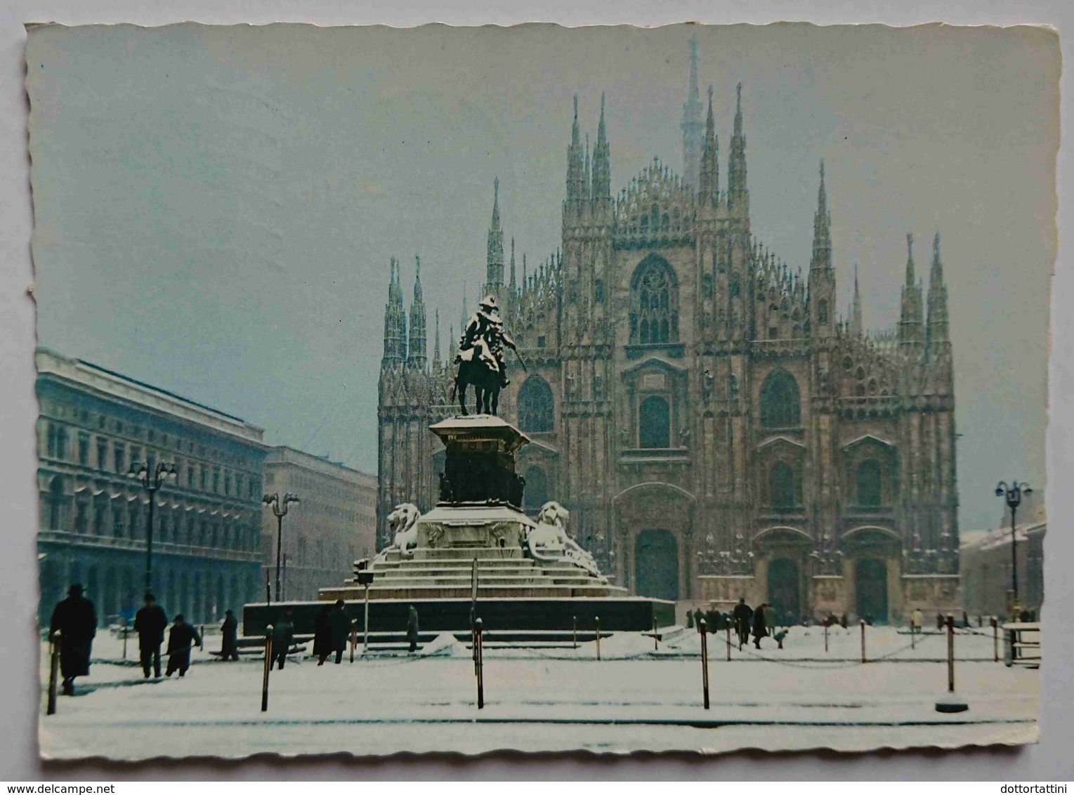 MILANO Sotto La Neve - Mailand Im Schnee - Milan Sous La Neige - Duomo, Dome, Dom -  Vg L4 - Milano (Mailand)