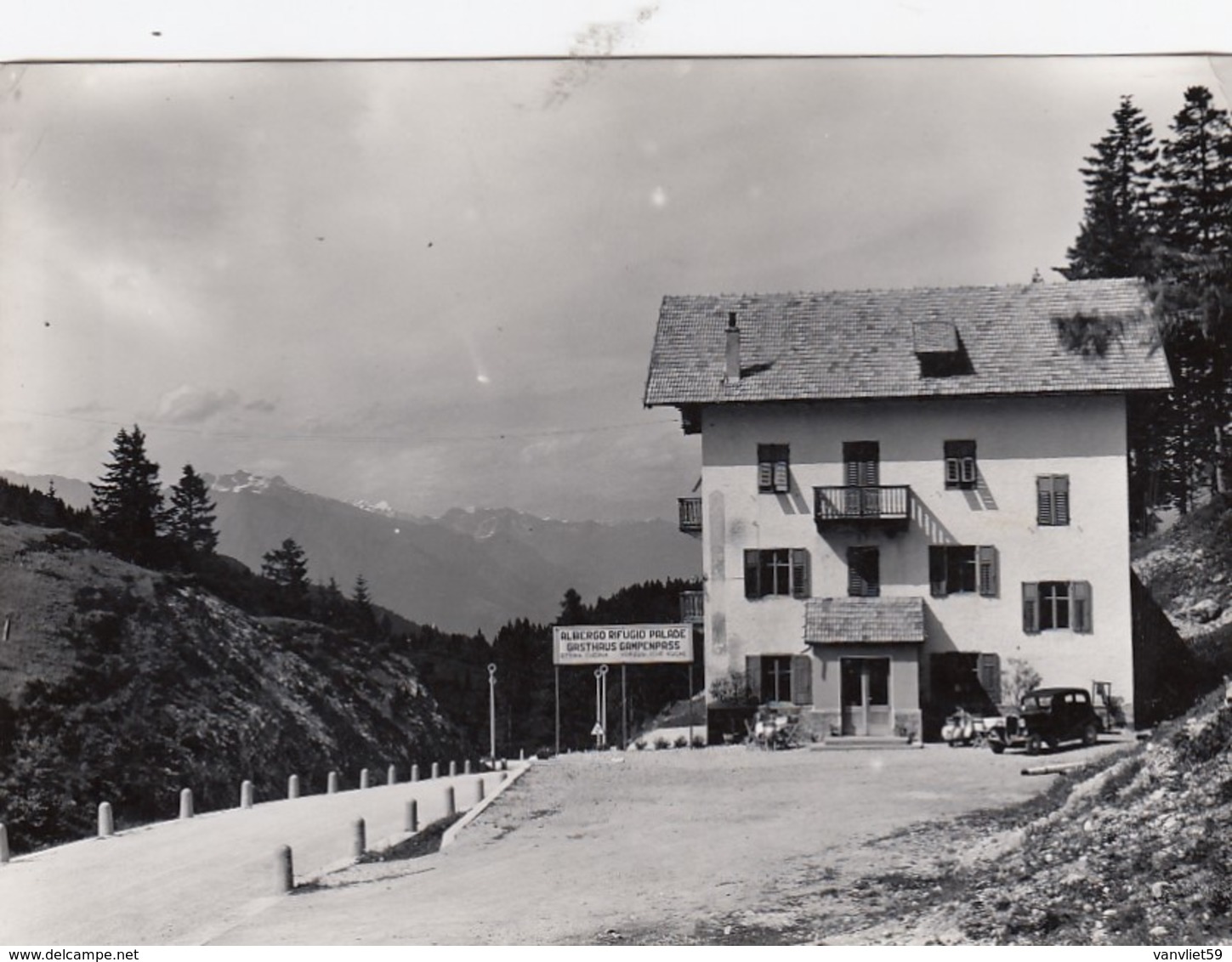 PASSO DELLE PALADE-VAL DI NON-BOLZANO-ALBERGO=PASSO PALADE=-CARTOLINA VERA FOTOGRAFIA-VIAGGIATA IL 19-7-1956 - Bolzano