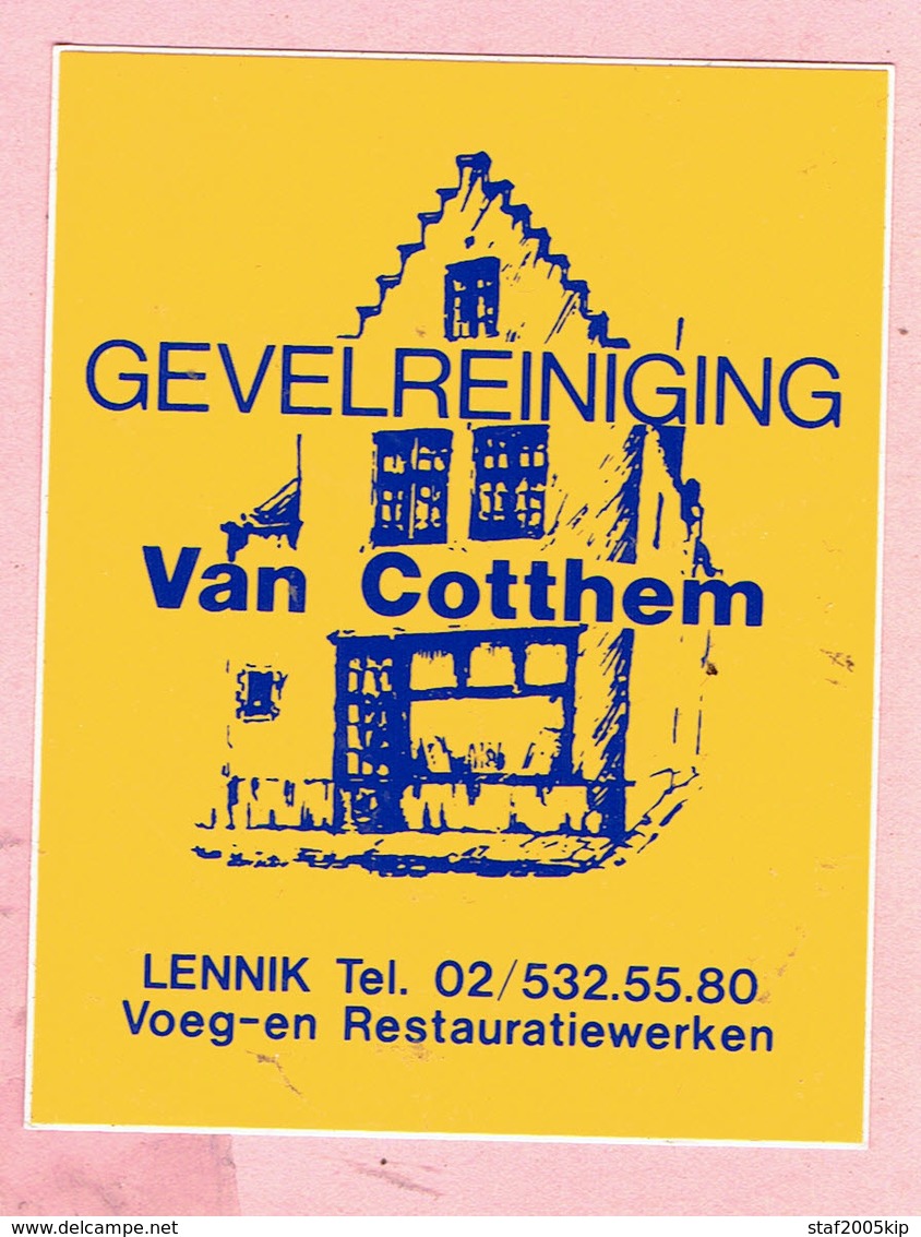 Sticker - Gevelreiniging VAN COTTHEM - LENNIK - Autocollants