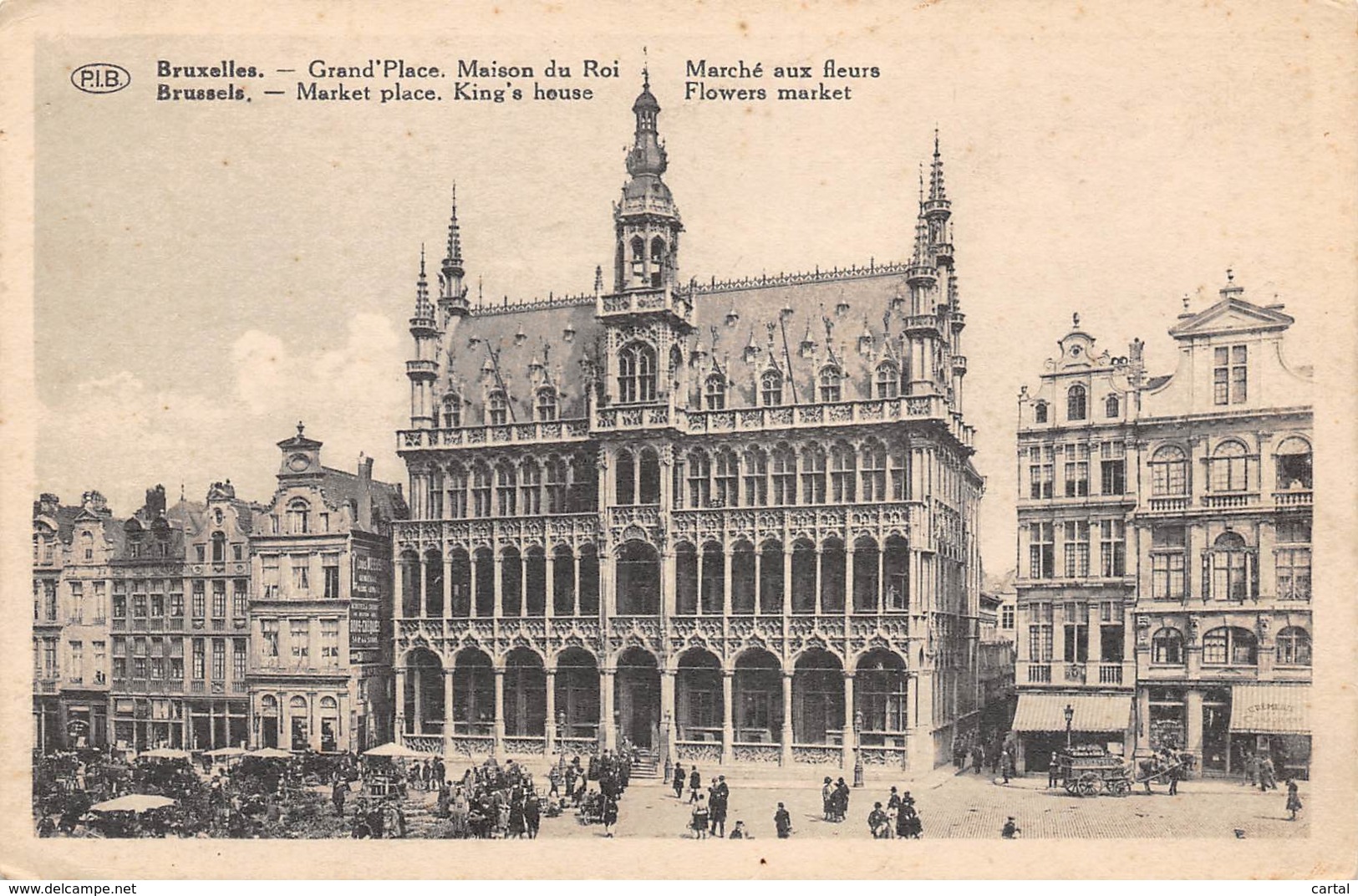 BRUXELLES - Grand'Place - Maison Du Roi - Marché Aux Fleurs - Marchés