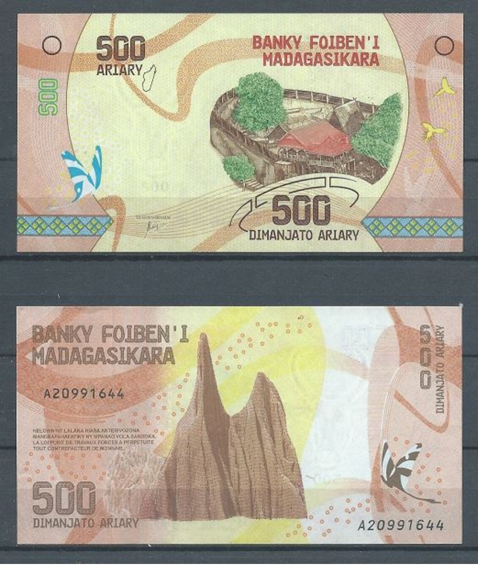 Madagascar Nouveau Billet 500 Ariary Neuf ** - Madagaskar