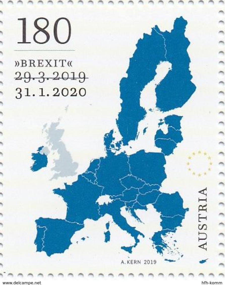 RAR !!! AUSTRIA Jahr 2020 "Brexit"  MNH / ** / Postfrisch - Unused Stamps