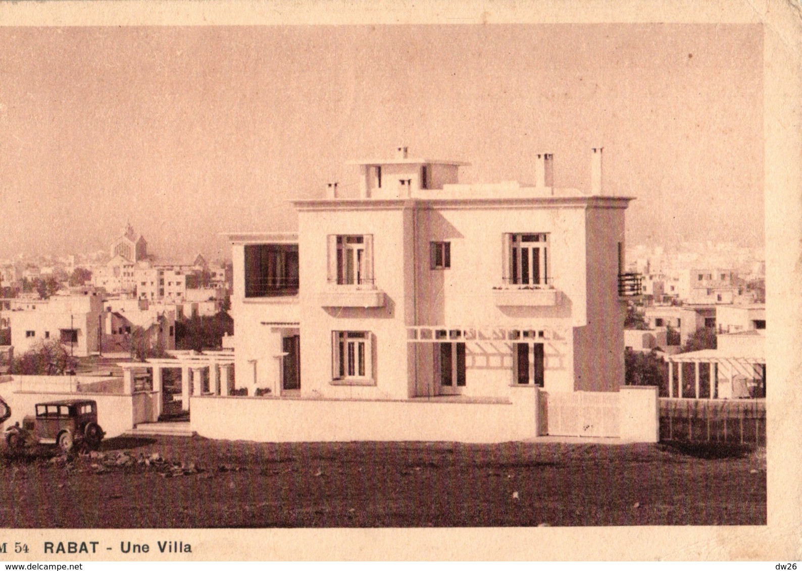 Rabat, Une Villa Moderne - Collection Maroc, Librairie Cousin, Carte M. 54 - Rabat