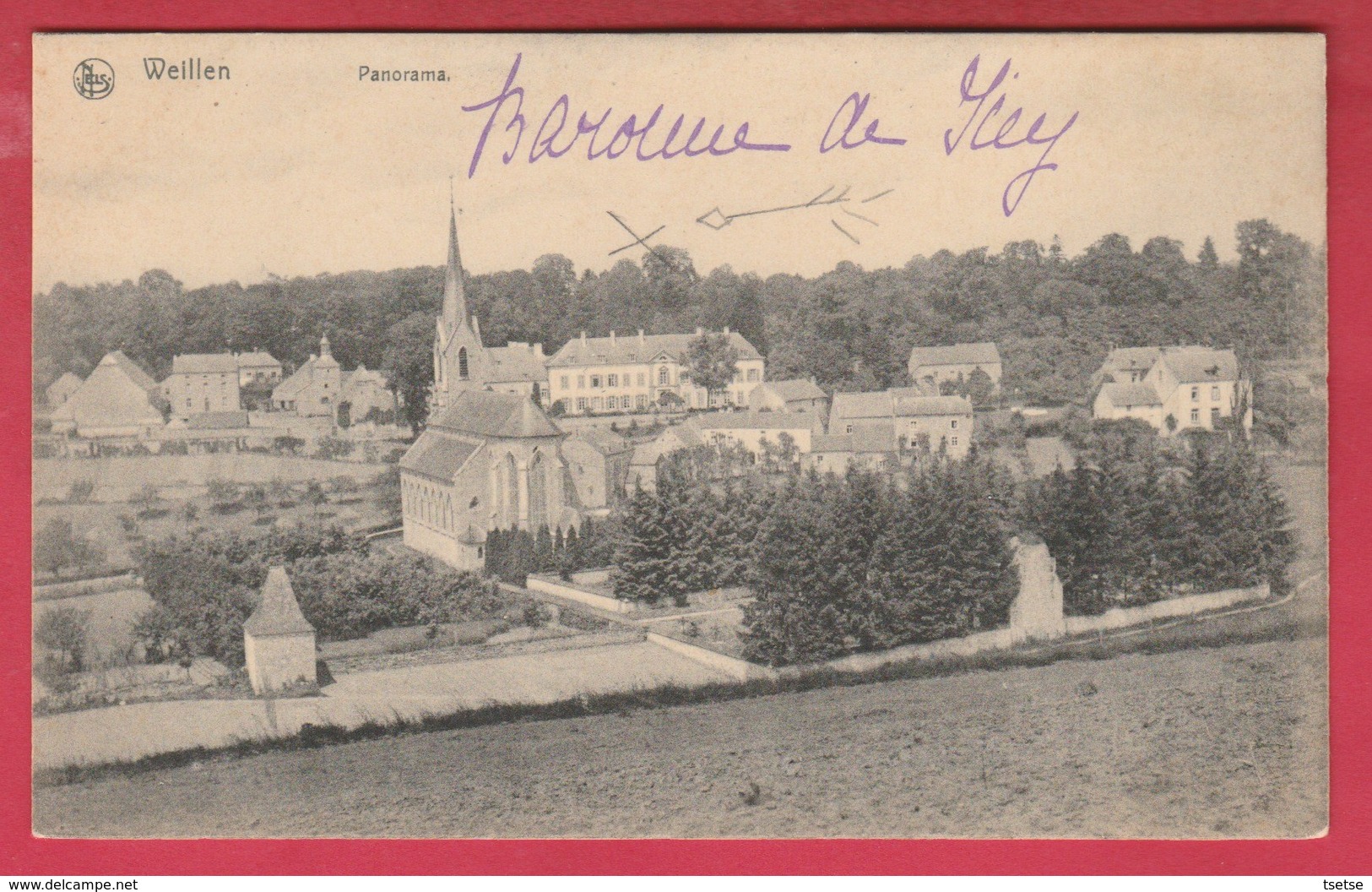 Weillen - Joli ... Panorama Du Village ( Voir Verso ) - Onhaye