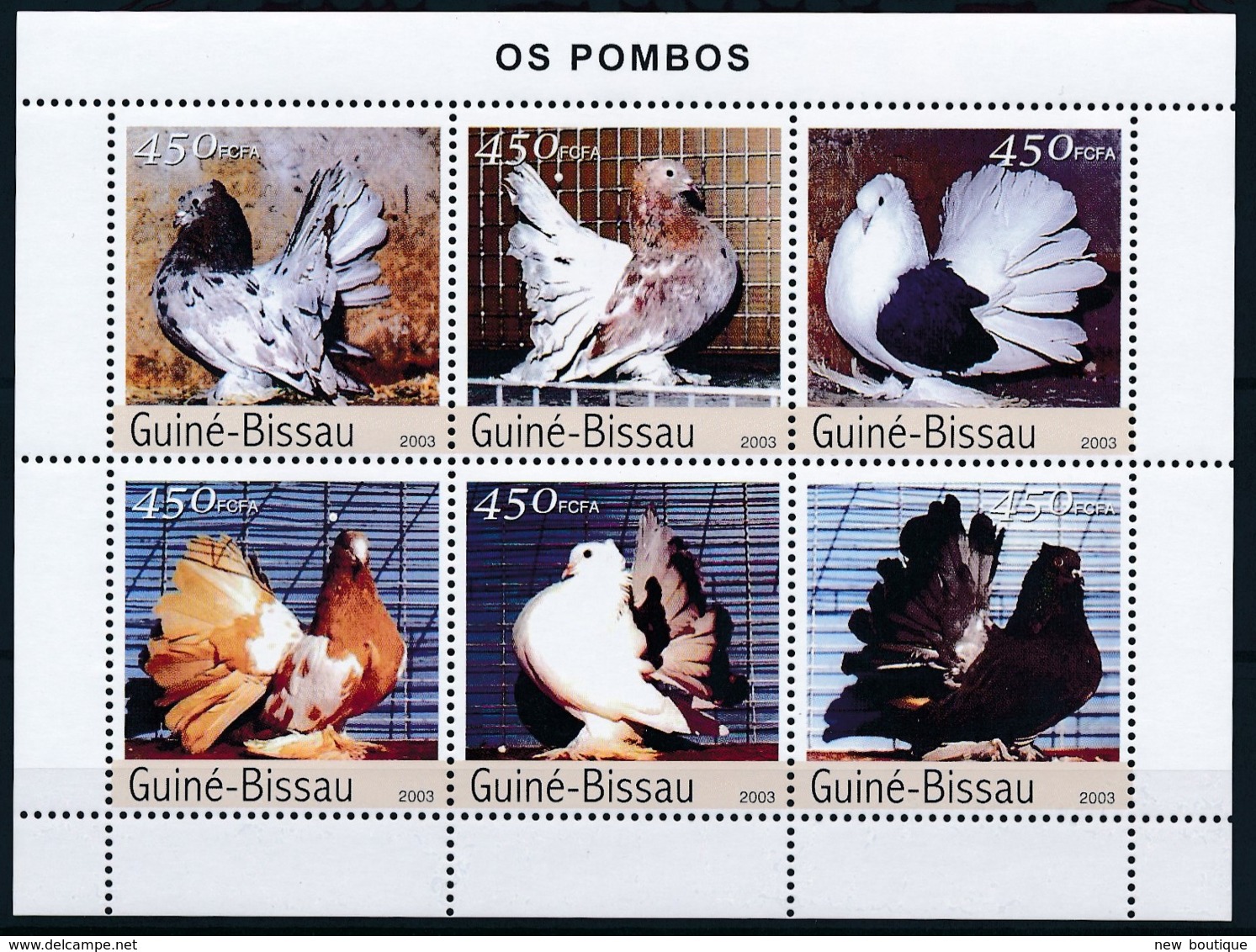 NB - [402327]TB//**/Mnh-Guiné-Bissau 2003 - Les Pigeons - Columbiformes