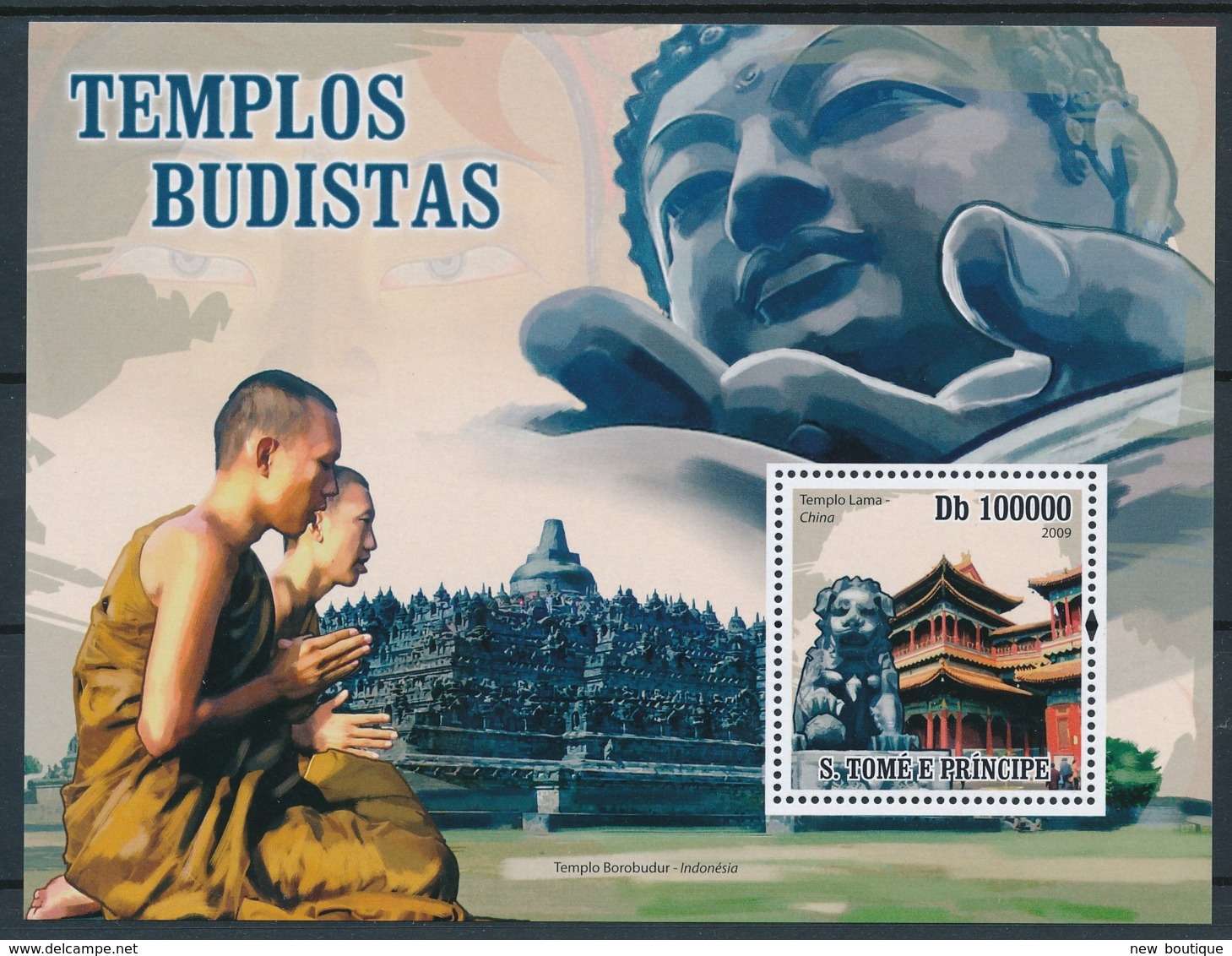 NB - [401576]TB//**/Mnh-Sao Tomé-et-Principe 2004 - Temples Bouddhiste - Buddhism