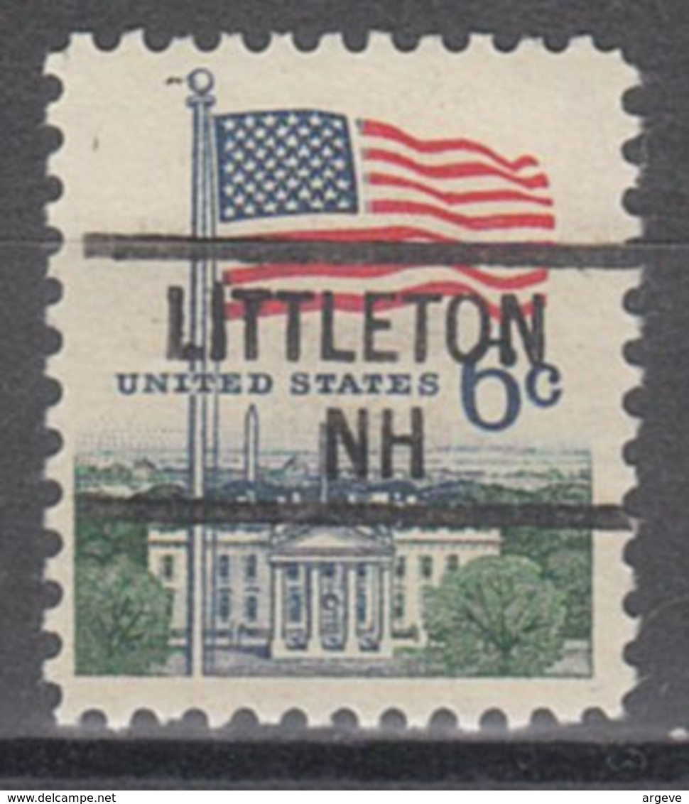 USA Precancel Vorausentwertung Preo, Locals New Hampshire, Littleton 841 - Preobliterati