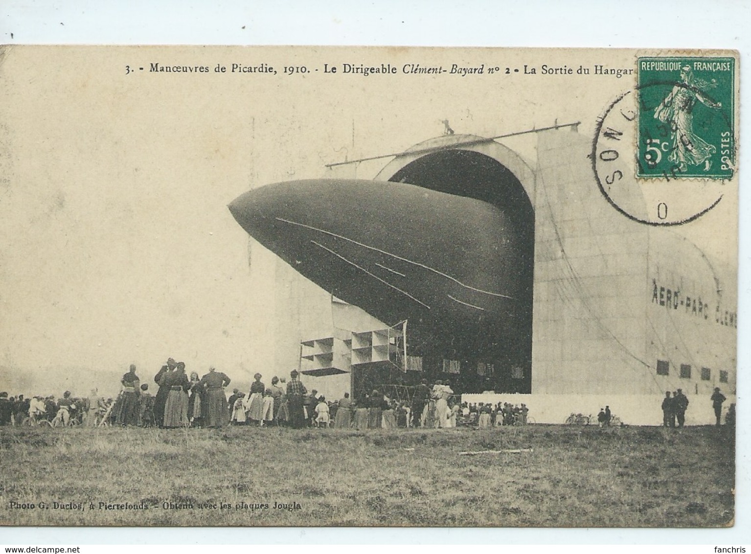 Manoeuvres De Picardie 1910-Le Dirigeable Clement Bayard N 2-La Sortie Du Hangar - Autres & Non Classés