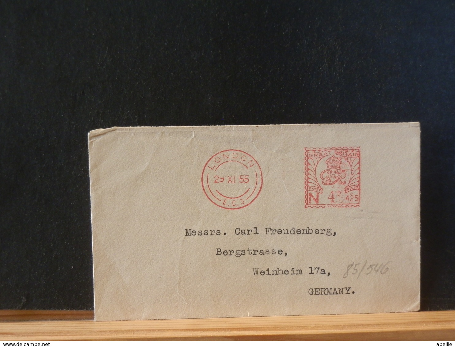 85/546   LETTER   1955 TO GERMANY - Lettres & Documents